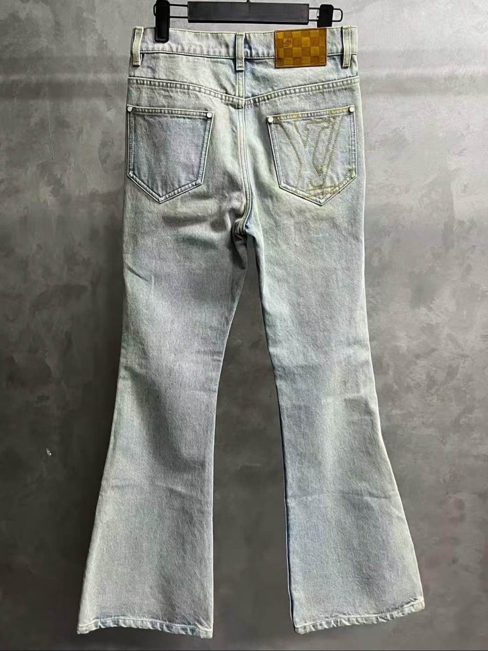 Louis Vuitton Louis Vuitton Logo Embroidered Denim Jeans Size 26 Size US 26 / EU 42 - 2 Thumbnail