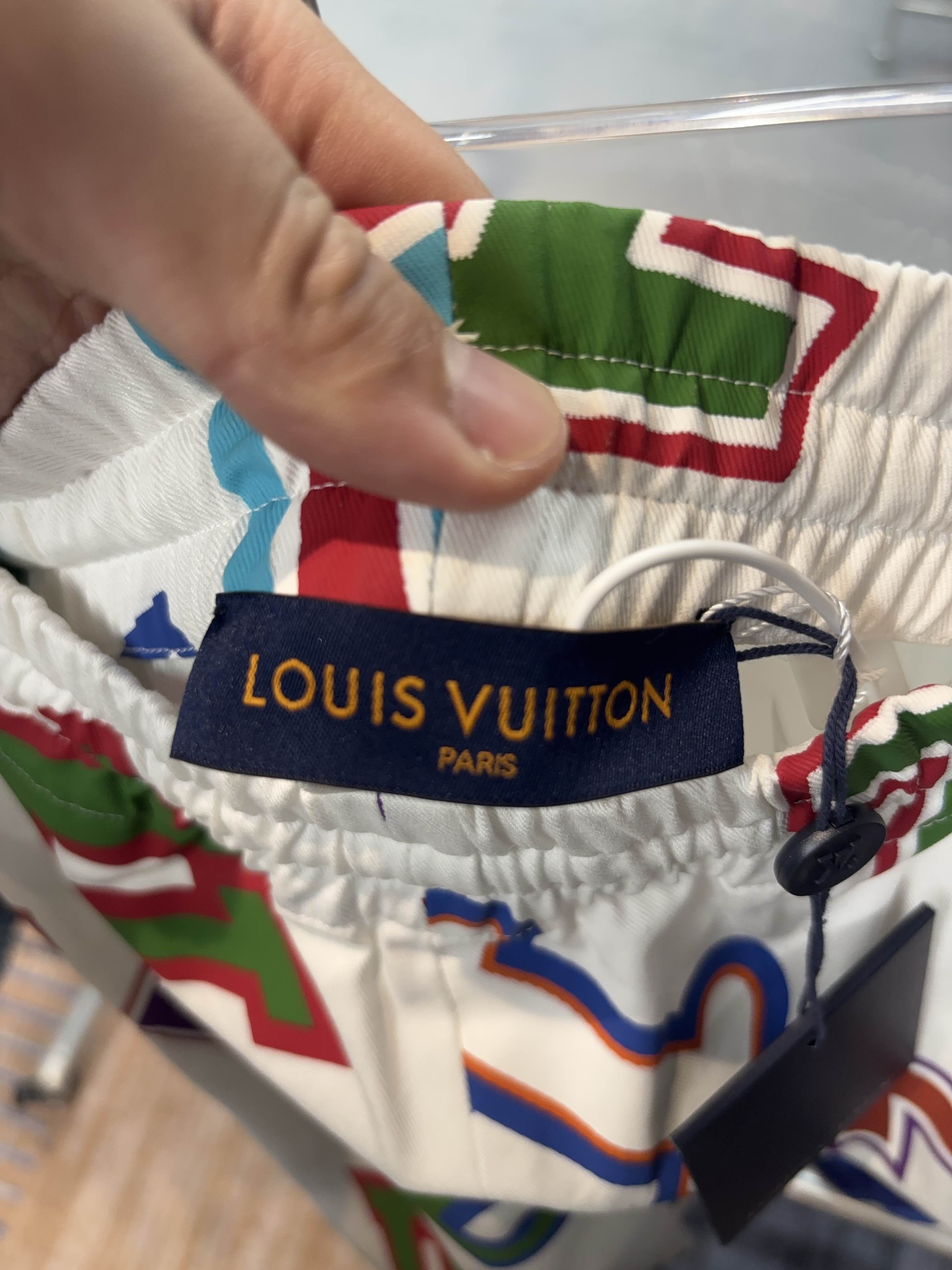 Louis Vuitton Louis Vuitton Multi-Color Logo Shorts Size S Size US 30 / EU 46 - 3 Thumbnail