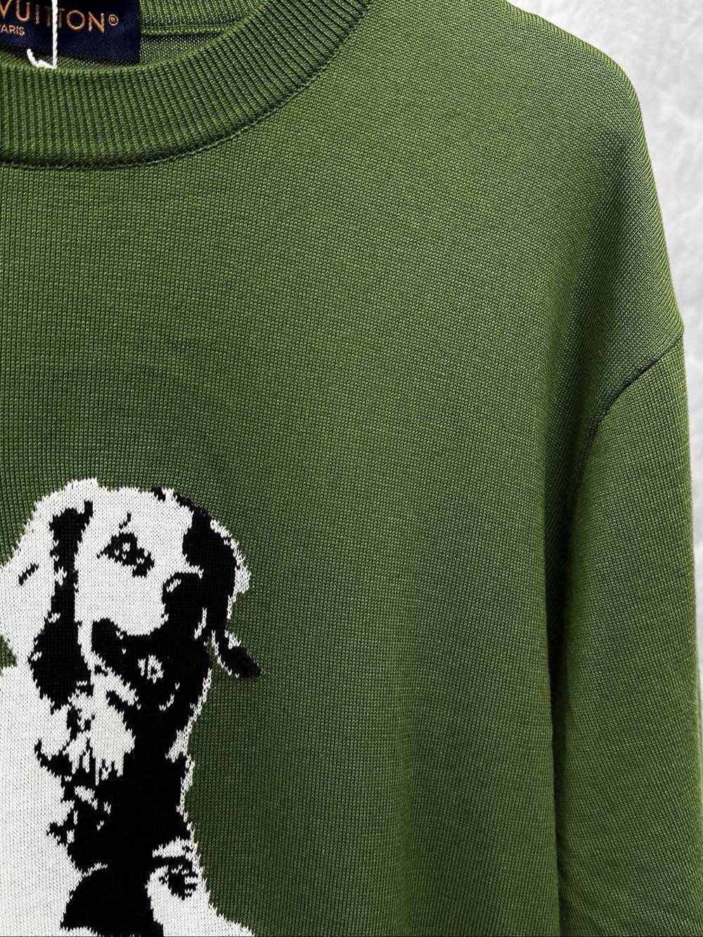 Louis Vuitton Louis Vuitton Dog Graphic Knit Short Sleeve T-Shirt XXL Size US XXL / EU 58 / 5 - 8 Thumbnail