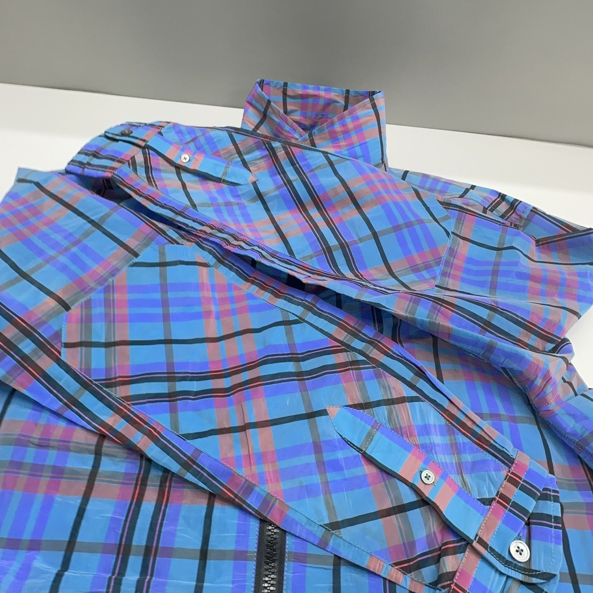 Louis Vuitton Louis Vuitton Plaid Zip-Up Jacket Size M Size US M / EU 48-50 / 2 - 9 Thumbnail