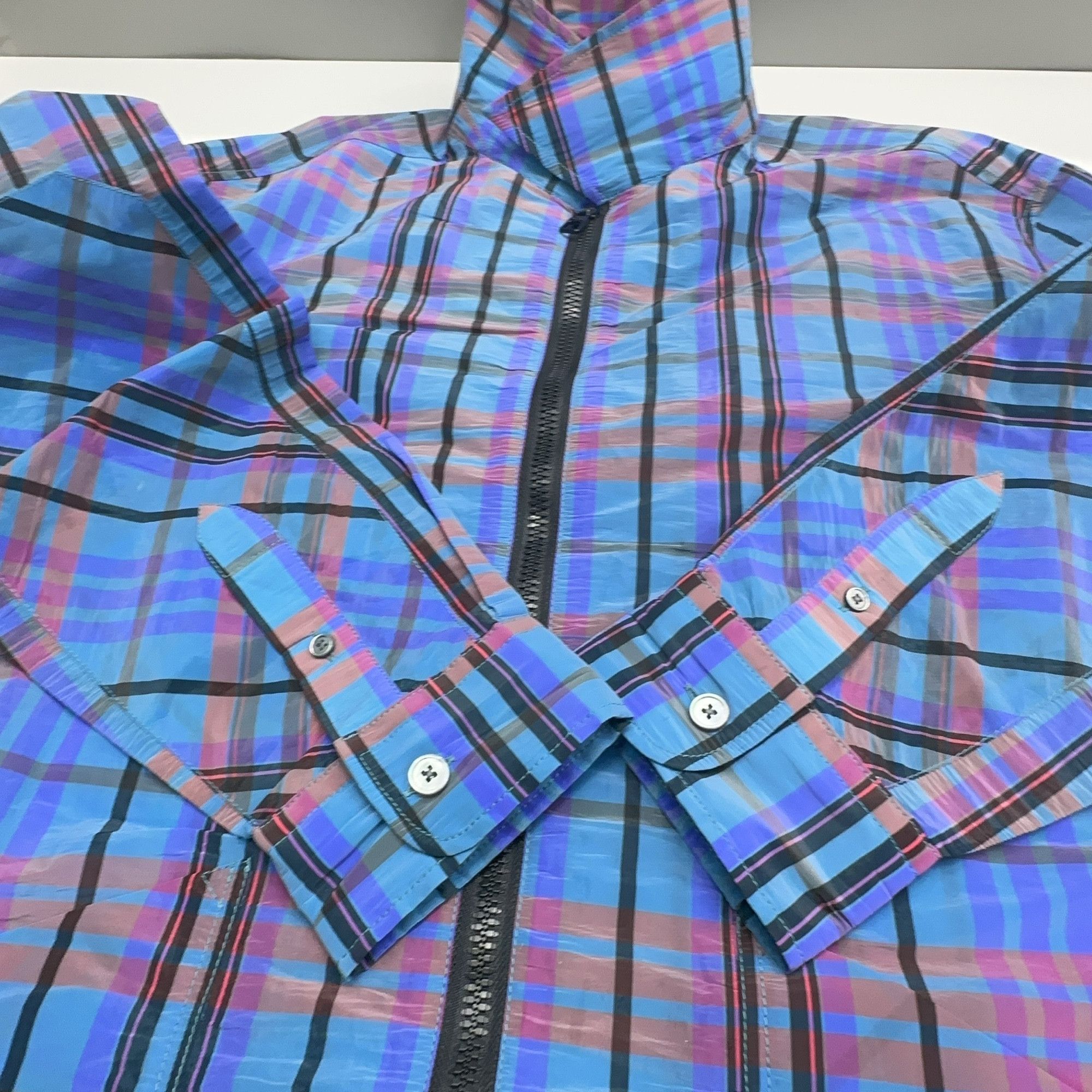 Louis Vuitton Louis Vuitton Plaid Zip-Up Jacket Size M Size US M / EU 48-50 / 2 - 10 Thumbnail