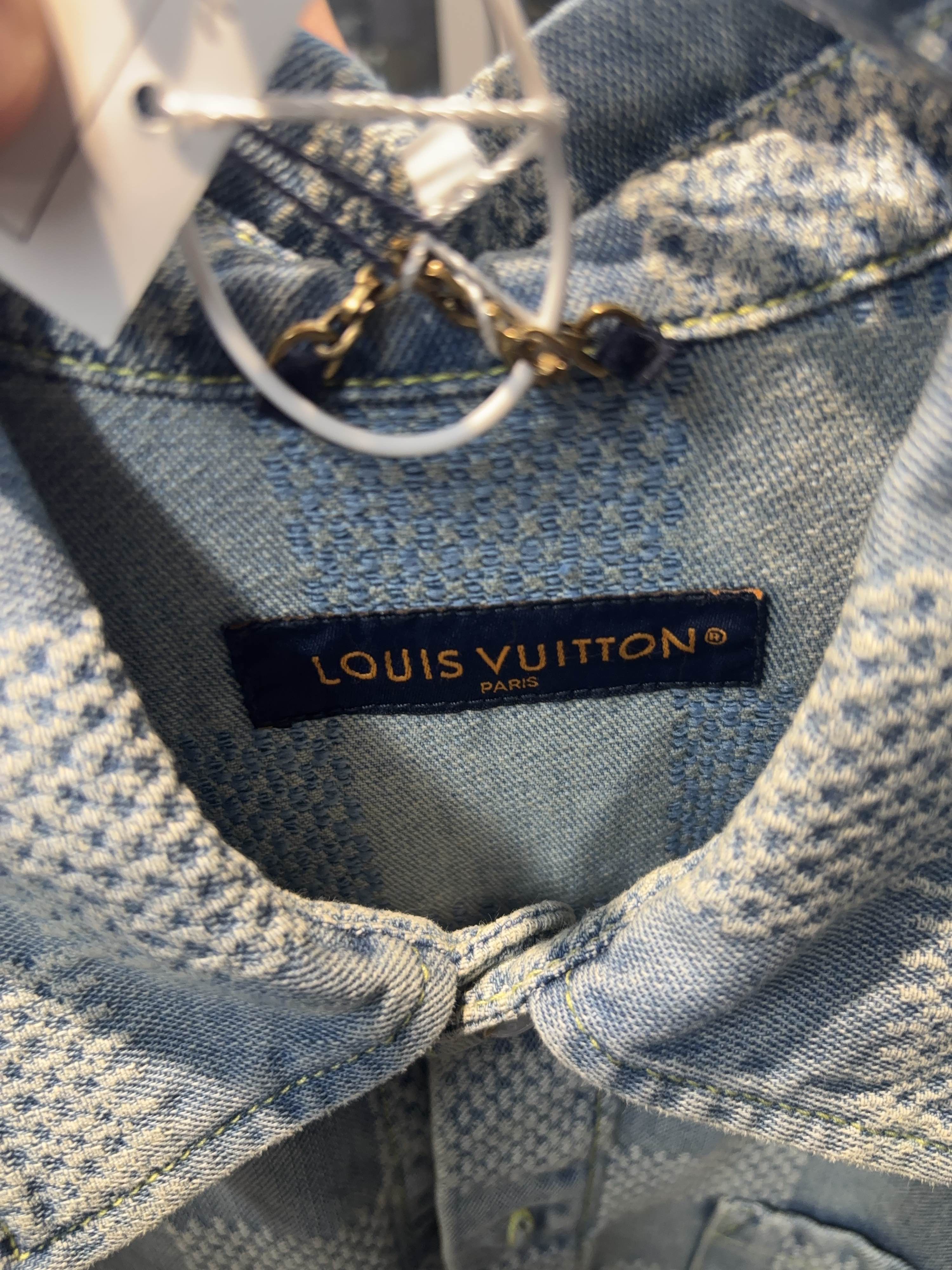 Louis Vuitton Louis Vuitton Damier Check Short Sleeve Shirt Size L Size US L / EU 52-54 / 3 - 3 Thumbnail