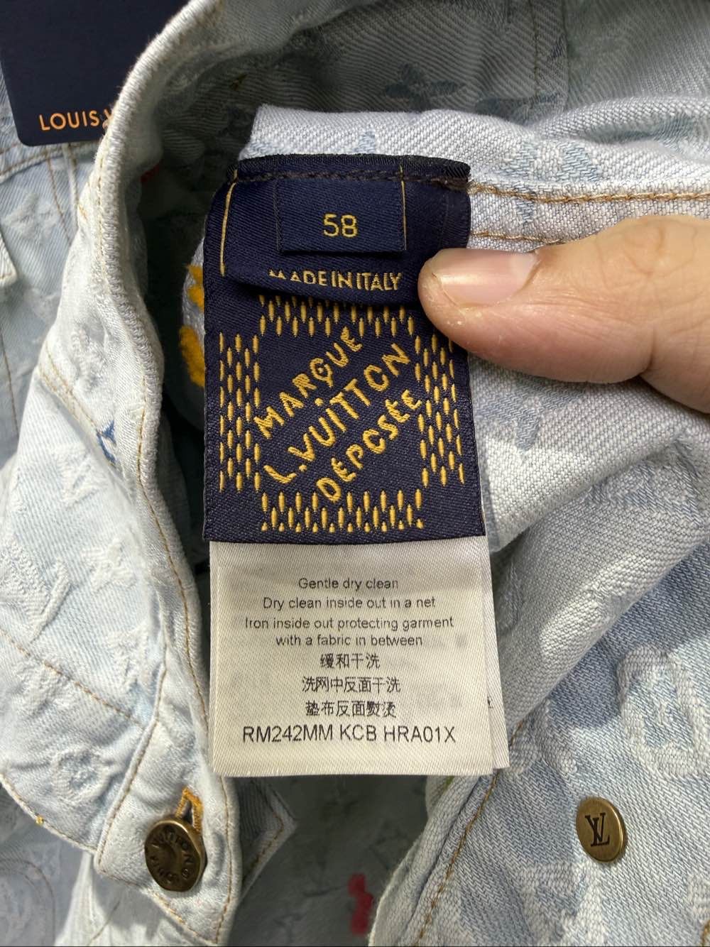 Louis Vuitton Louis Vuitton Monogram Denim Jacket Size 58 Size US XXL / EU 58 / 5 - 4 Thumbnail