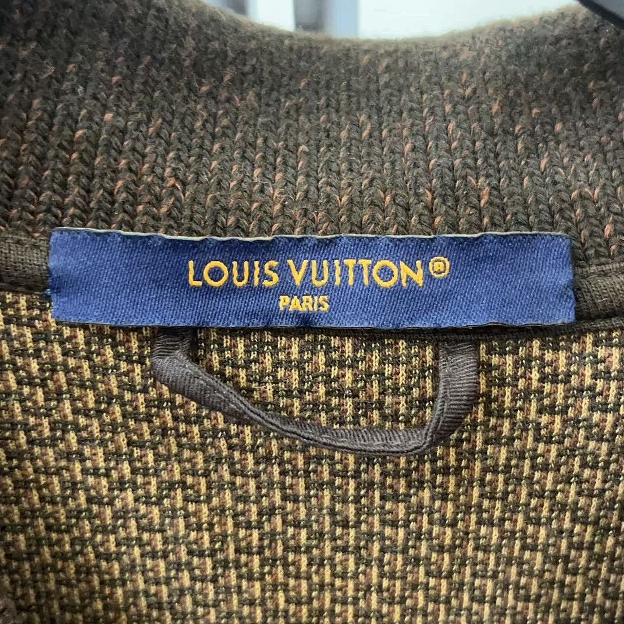 Louis Vuitton Louis Vuitton Multi-Color Checkerboard Zip-Up Sweater L Size US L / EU 52-54 / 3 - 3 Thumbnail
