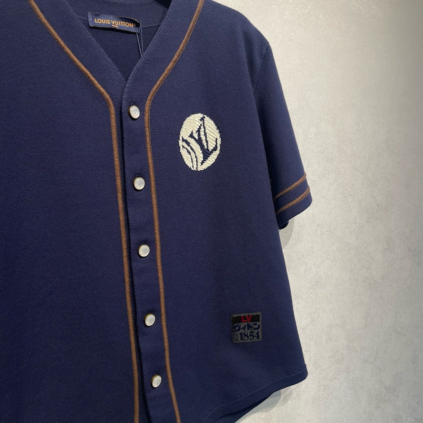Louis Vuitton Louis Vuitton Knit Baseball Shirt Size M Size US M / EU 48-50 / 2 - 5 Thumbnail