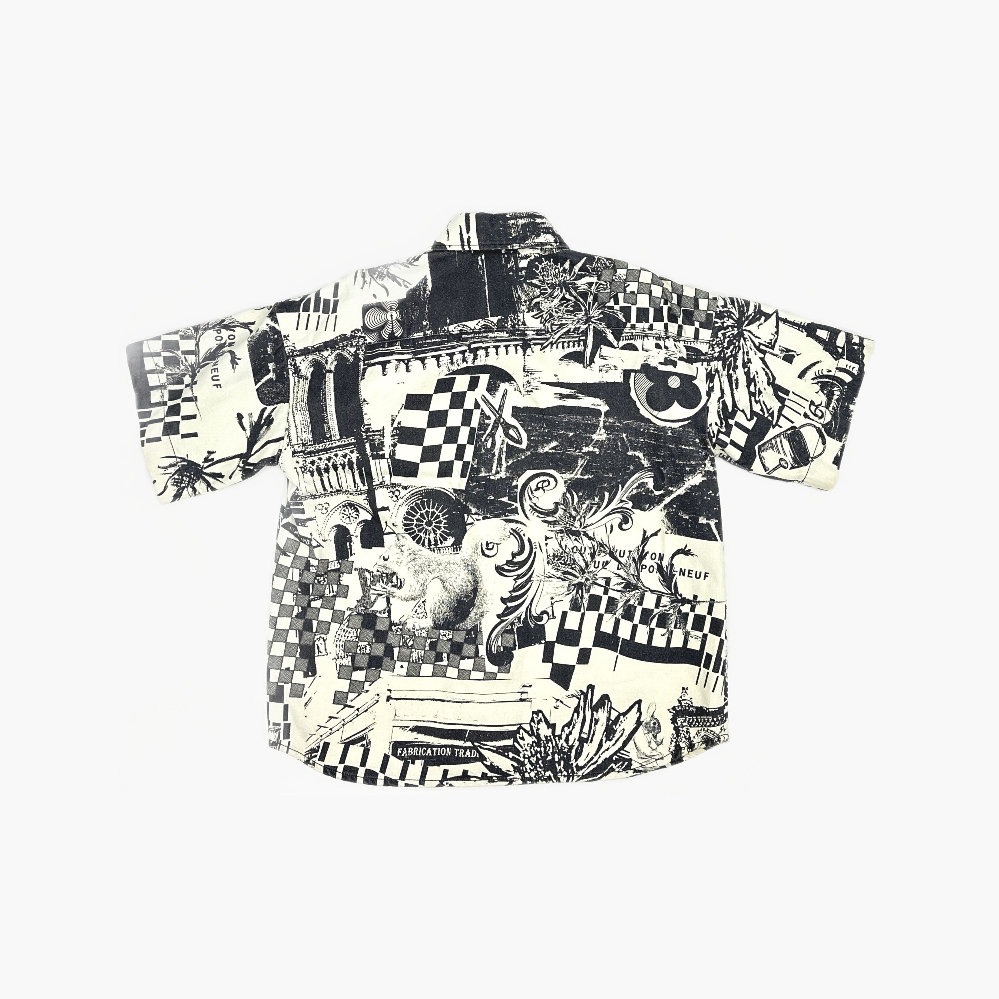 Louis Vuitton Louis Vuitton Geometric Print Short Sleeve Shirt L Size US L / EU 52-54 / 3 - 2 Thumbnail
