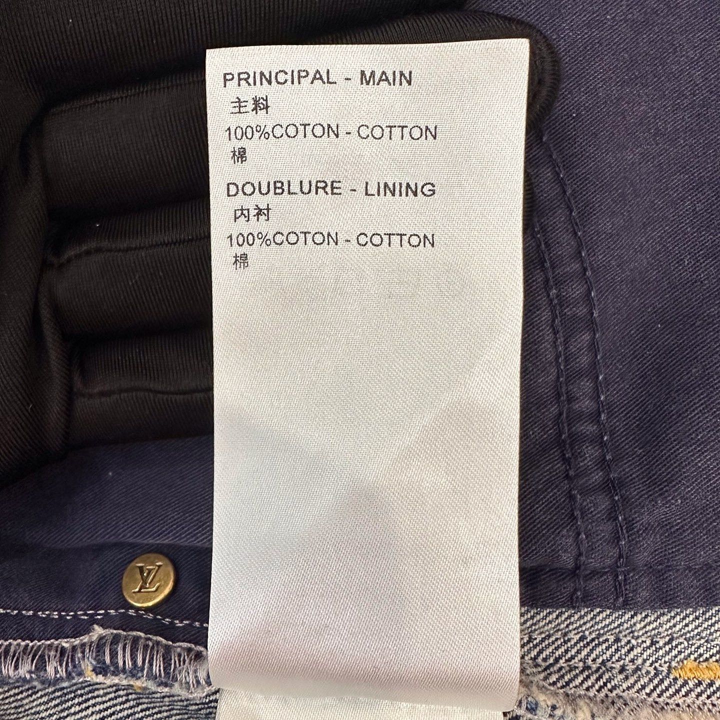 Louis Vuitton Louis Vuitton Monogram Leather Patch Denim Shorts Size 32 Size 24" / US 00 / IT 34 - 8 Thumbnail