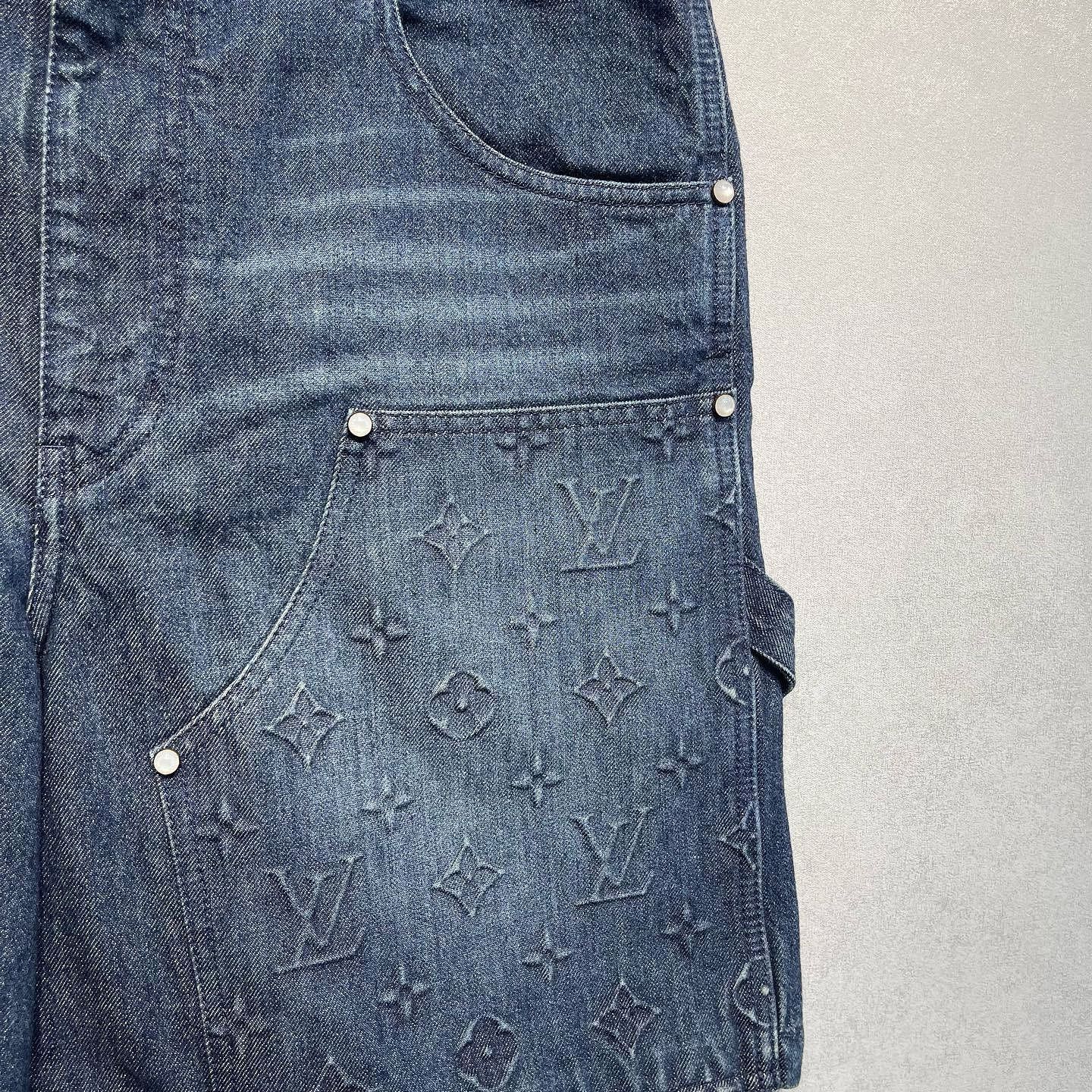 Louis Vuitton Louis Vuitton Monogram Denim Shorts Size 36 Size US 36 / EU 52 - 5 Thumbnail
