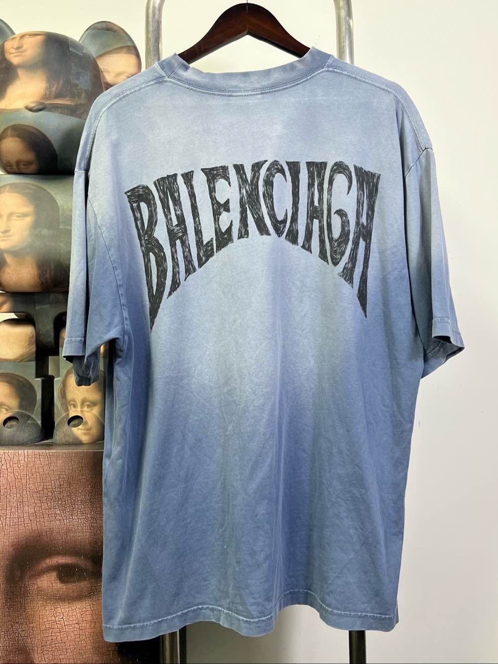 Balenciaga Balenciaga Logo Print T-Shirt Size L Size US L / EU 52-54 / 3 - 2 Thumbnail