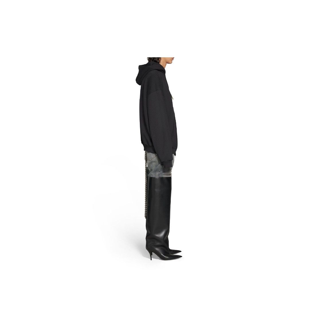 Balenciaga Balenciaga Zip Hoodie Black Size XS Size US XS / EU 42 / 0 - 9 Thumbnail