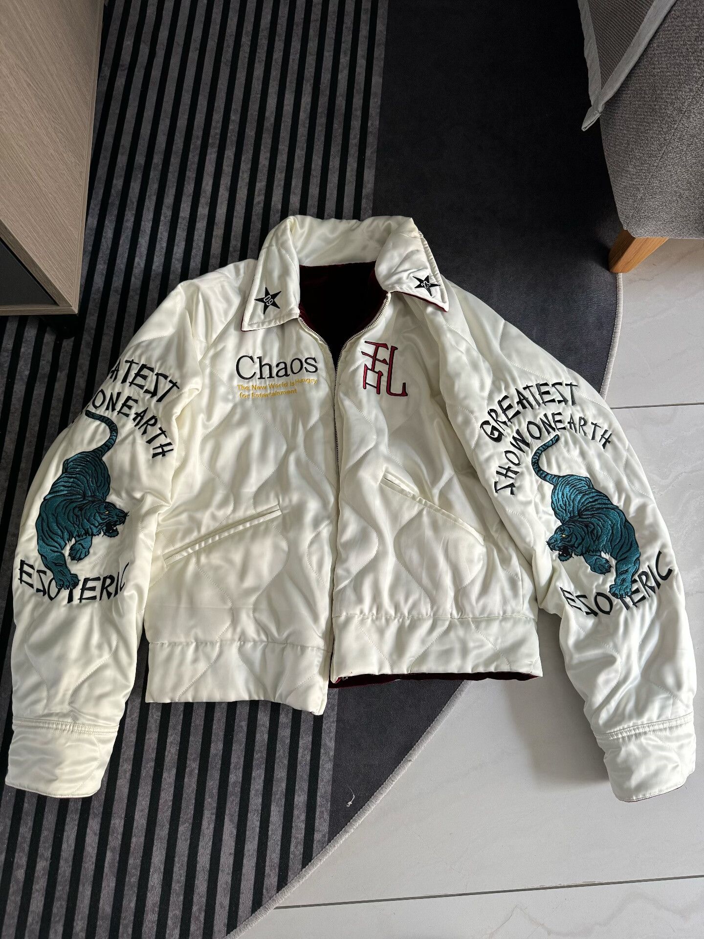 Vintage CIRCUS VELVET BOMBER JACKET Size S / US 4 / IT 40 - 4 Thumbnail