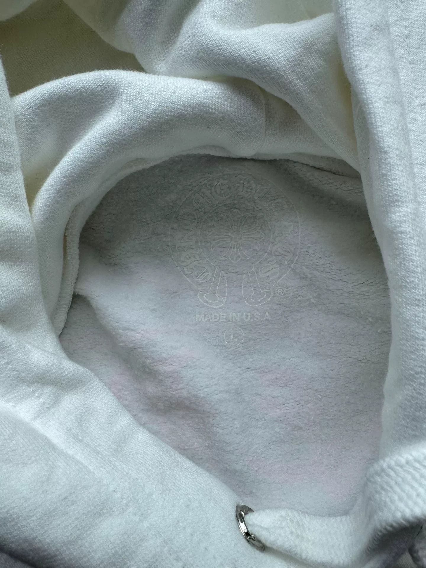 Chrome Hearts Chrome Hearts White Pink Horseshoe Logo Hoodie Size L / US 10 / IT 46 - 3 Thumbnail