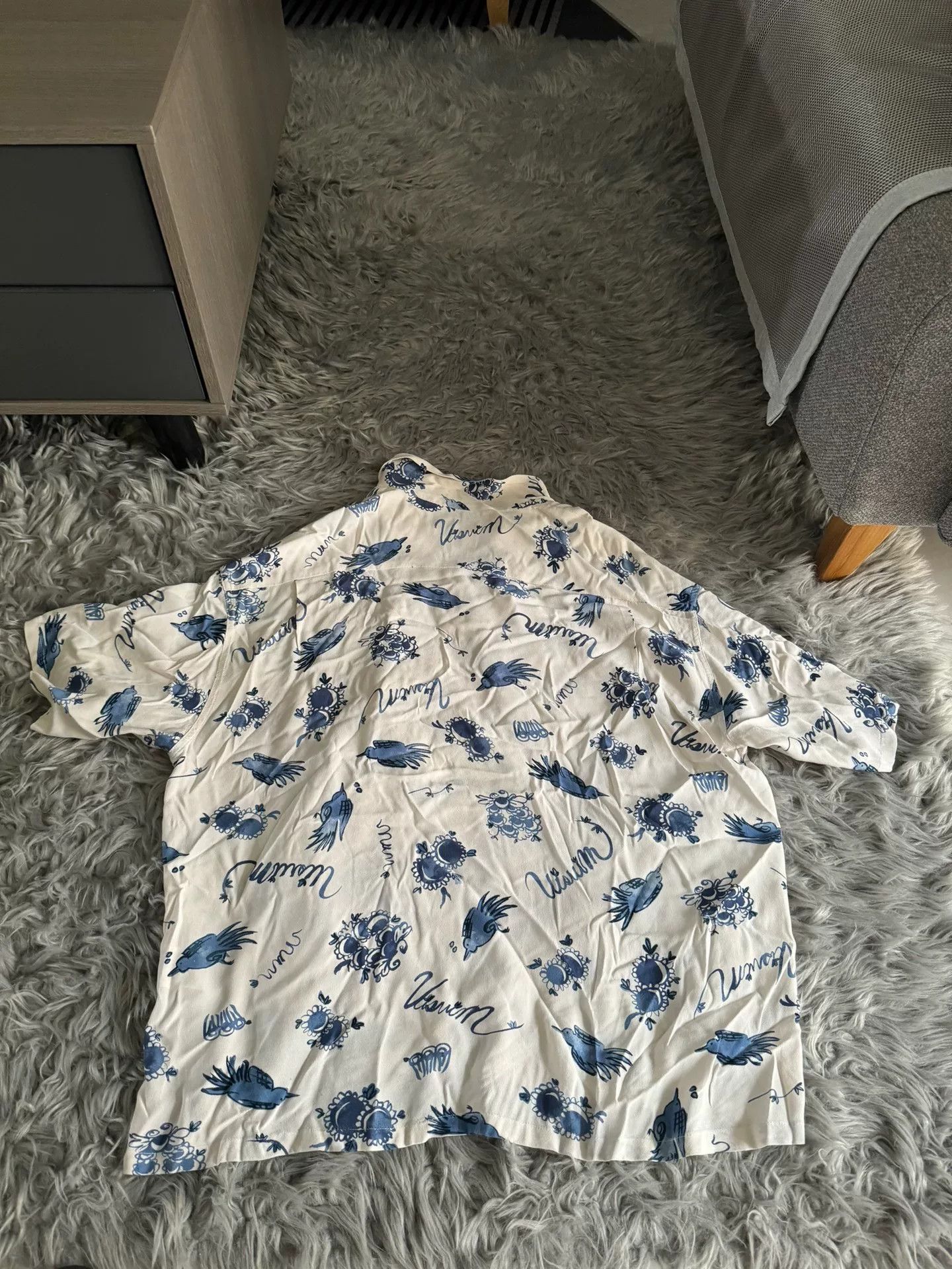 Visvim visvim White Printed Short-Sleeve Shirt Size US M / EU 48-50 / 2 - 3 Thumbnail