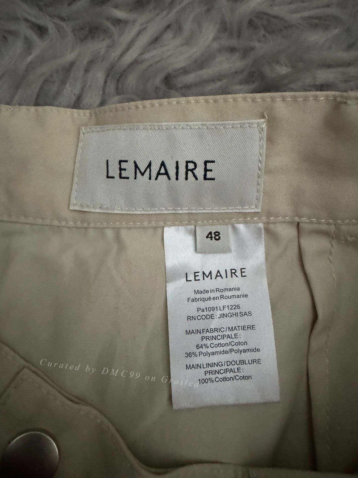 Lemaire Lemaire Beige Curved Pants Size US 32 / EU 48 - 4 Thumbnail