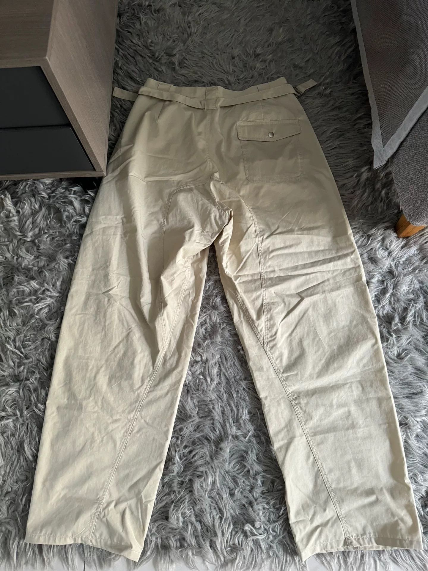 Lemaire Lemaire Beige Curved Pants Size US 32 / EU 48 - 2 Thumbnail