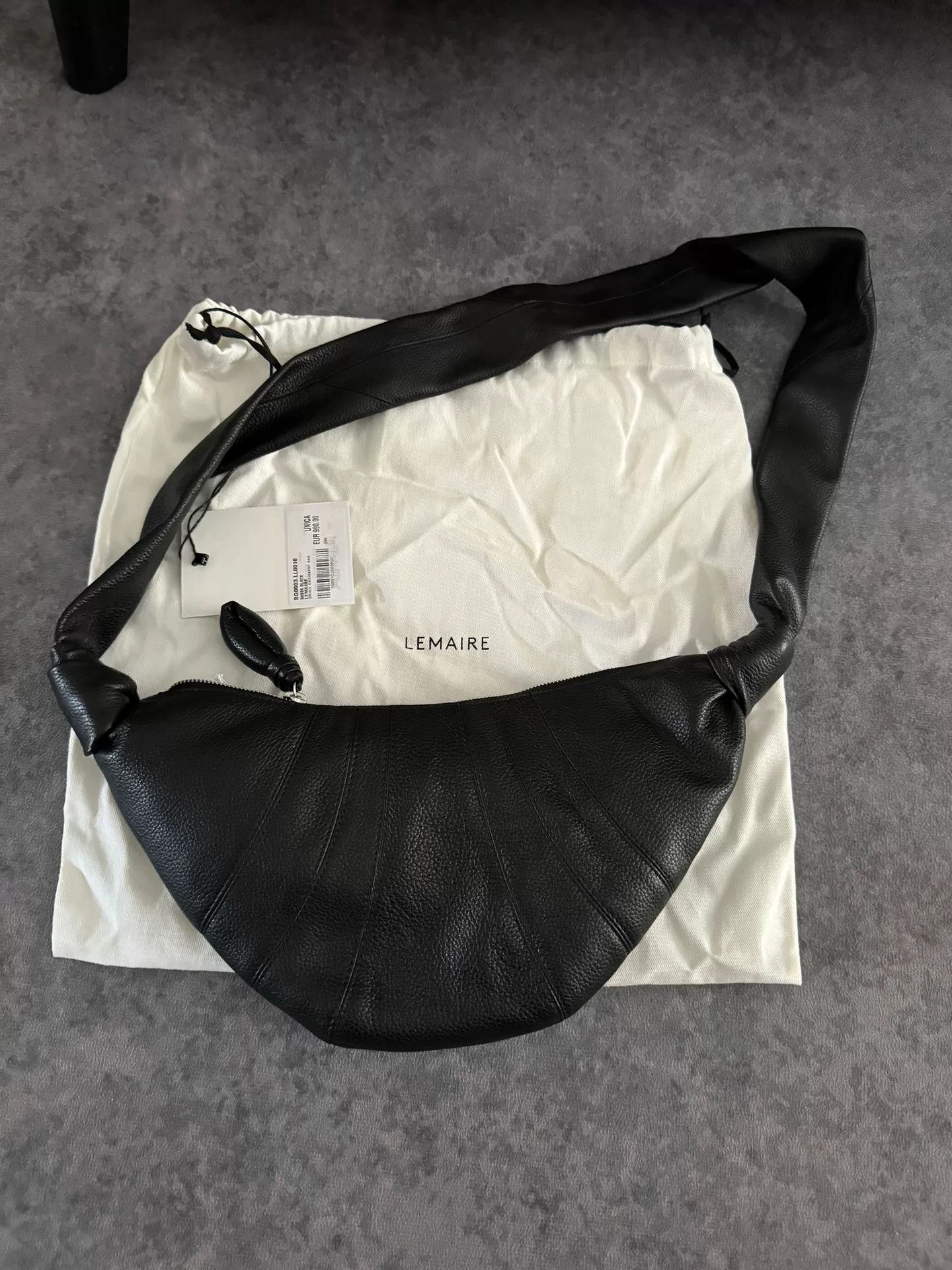 Lemaire Lemaire Croissant Small Black New Size ONE SIZE - 5 Thumbnail