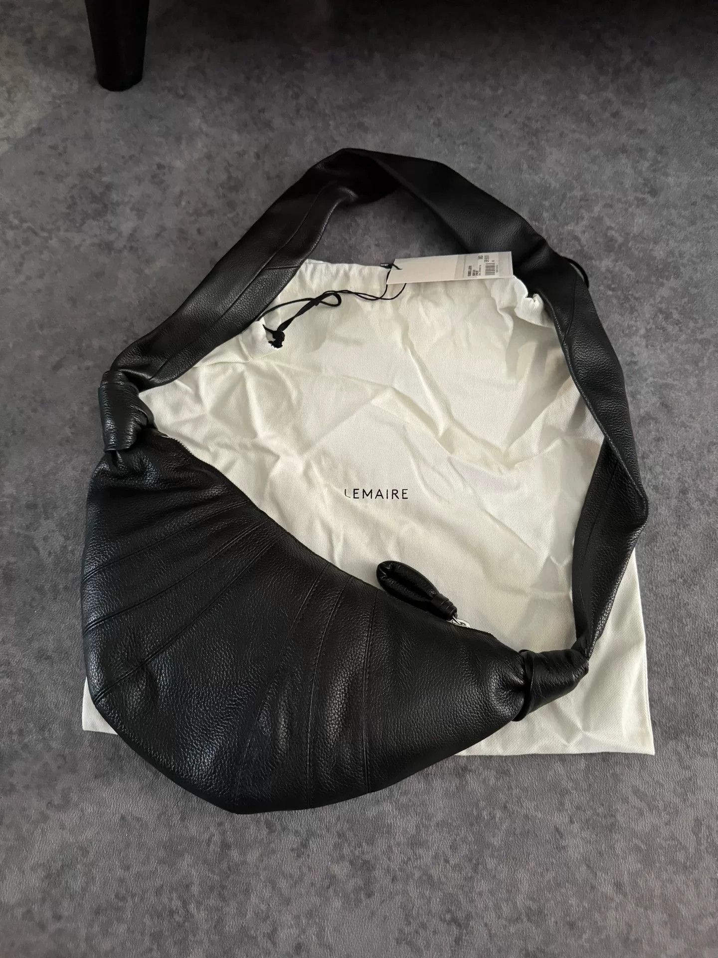 Lemaire Lemaire Croissant Small Black New Size ONE SIZE - 2 Thumbnail