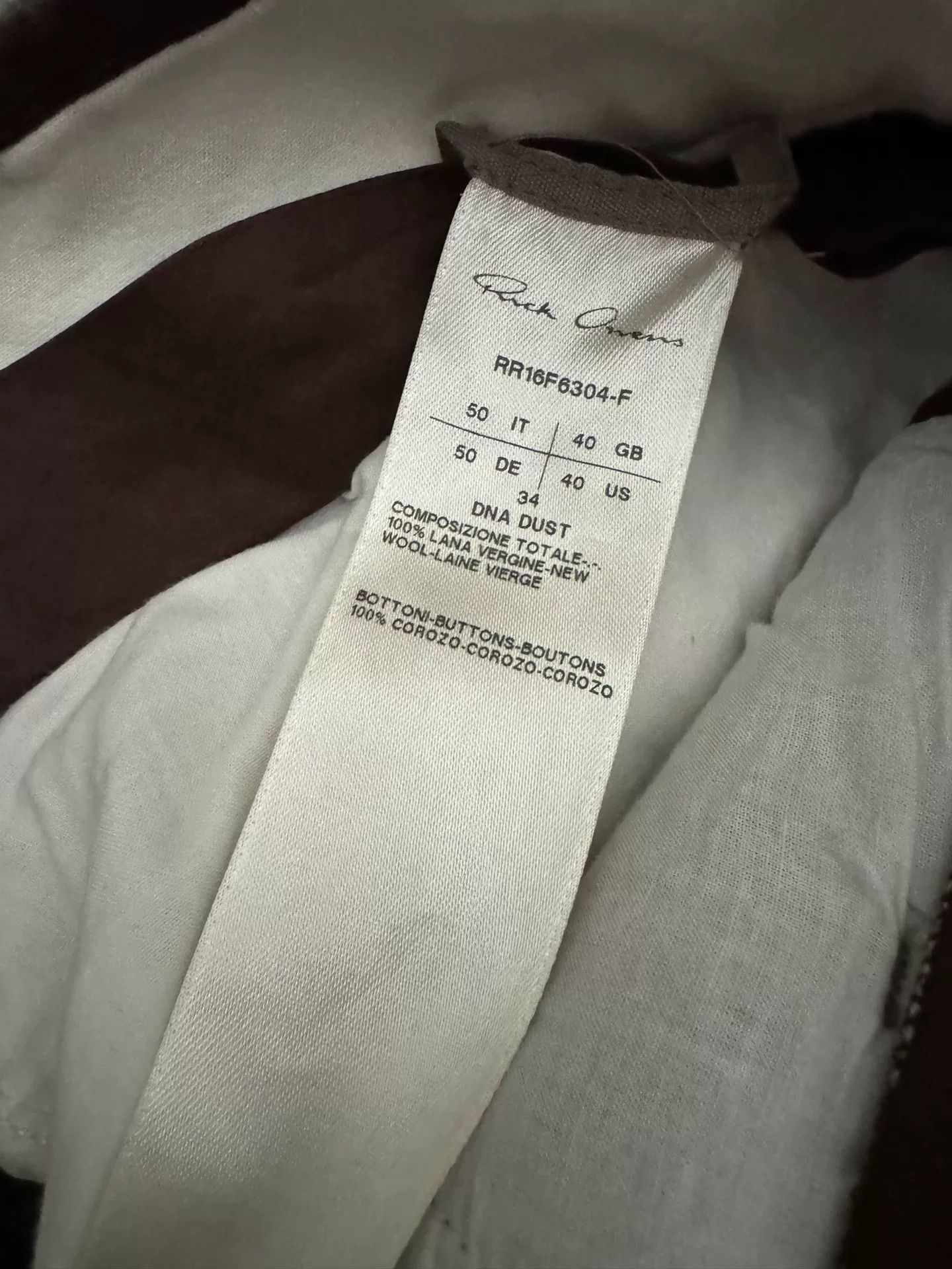 Rick Owens Rick Owens Workwear Wool Pants Size US 34 / EU 50 - 6 Thumbnail