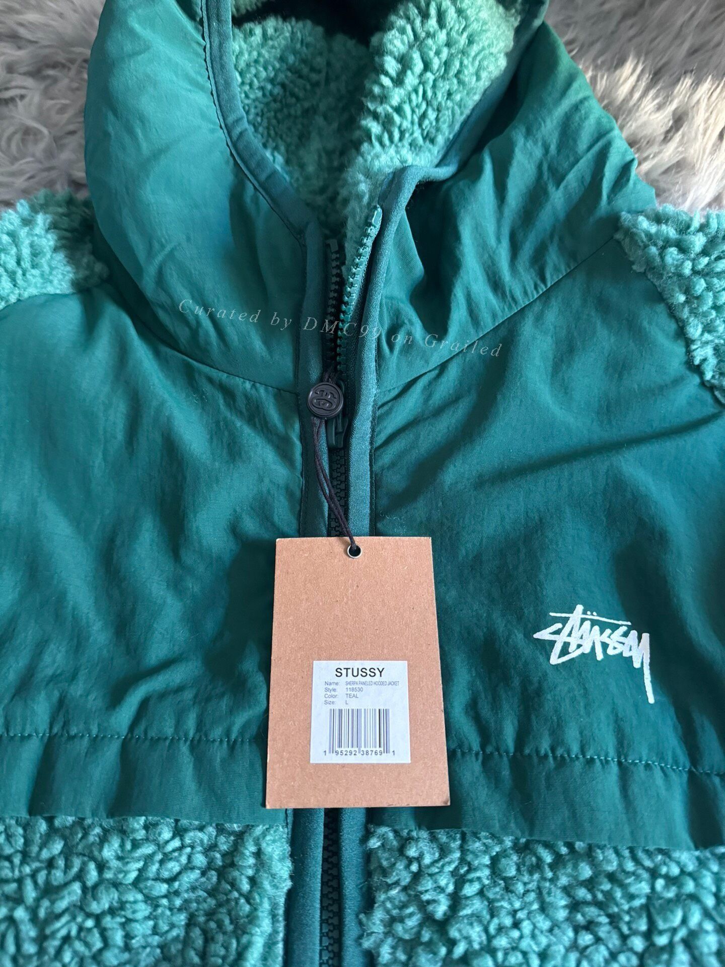 Stussy Stussy 24FW Green Lamb Wool Jacket Size US L / EU 52-54 / 3 - 2 Thumbnail