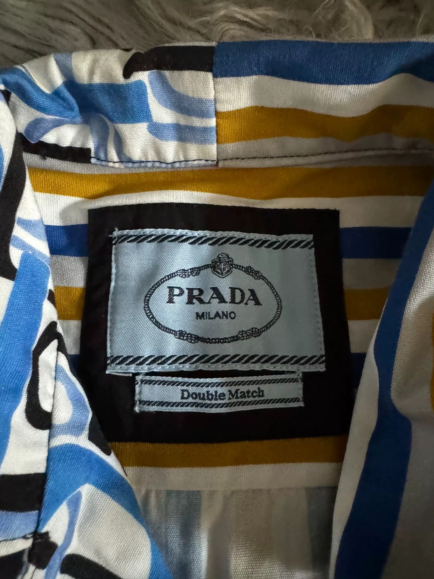 Prada Prada Bowling Short Sleeve Flame Shirt Size US XL / EU 56 / 4 - 4 Thumbnail