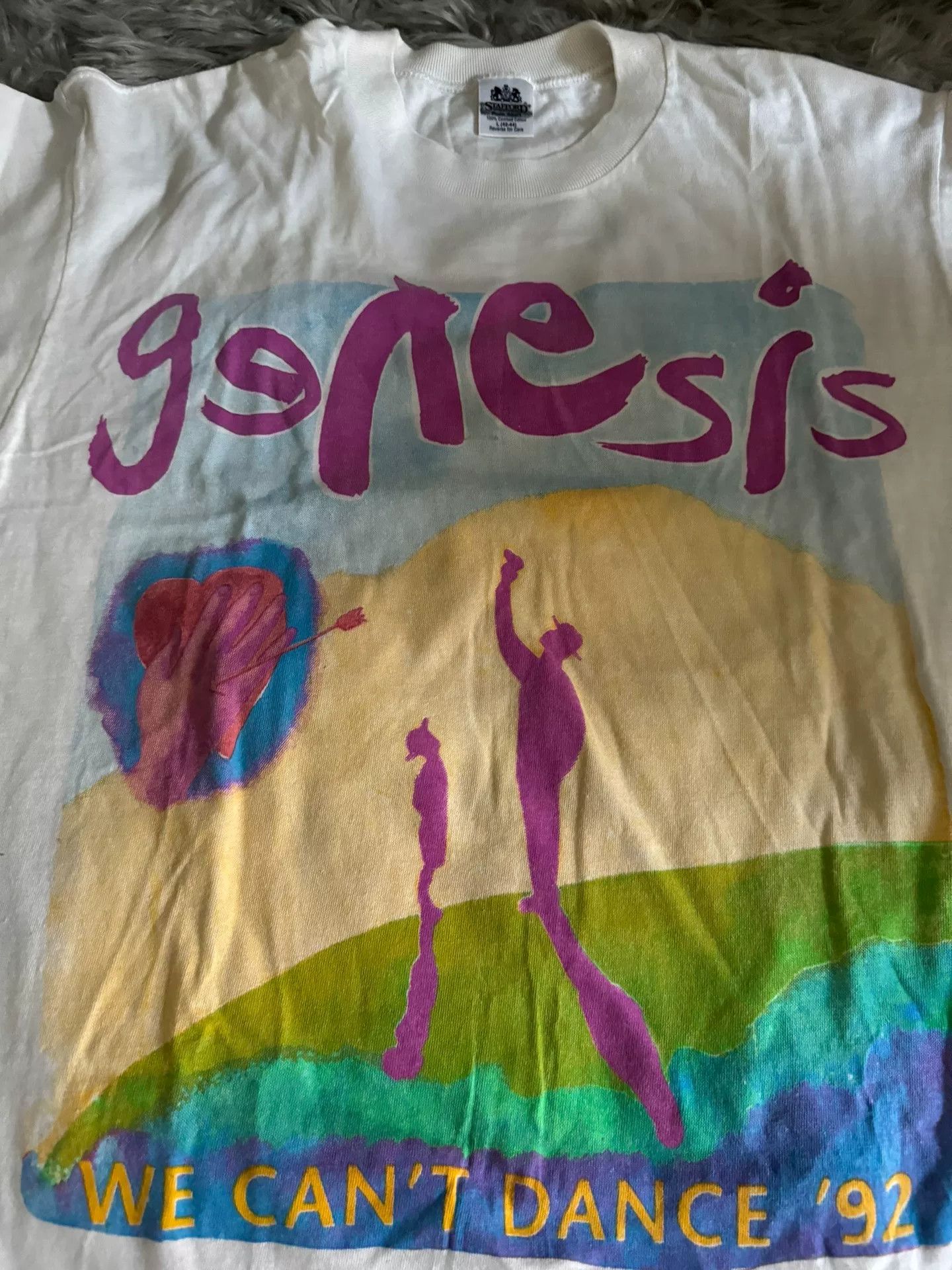 Vintage Vintage 90s Genesis 1992 Short Sleeve Tee Size US L / EU 52-54 / 3 - 2 Thumbnail