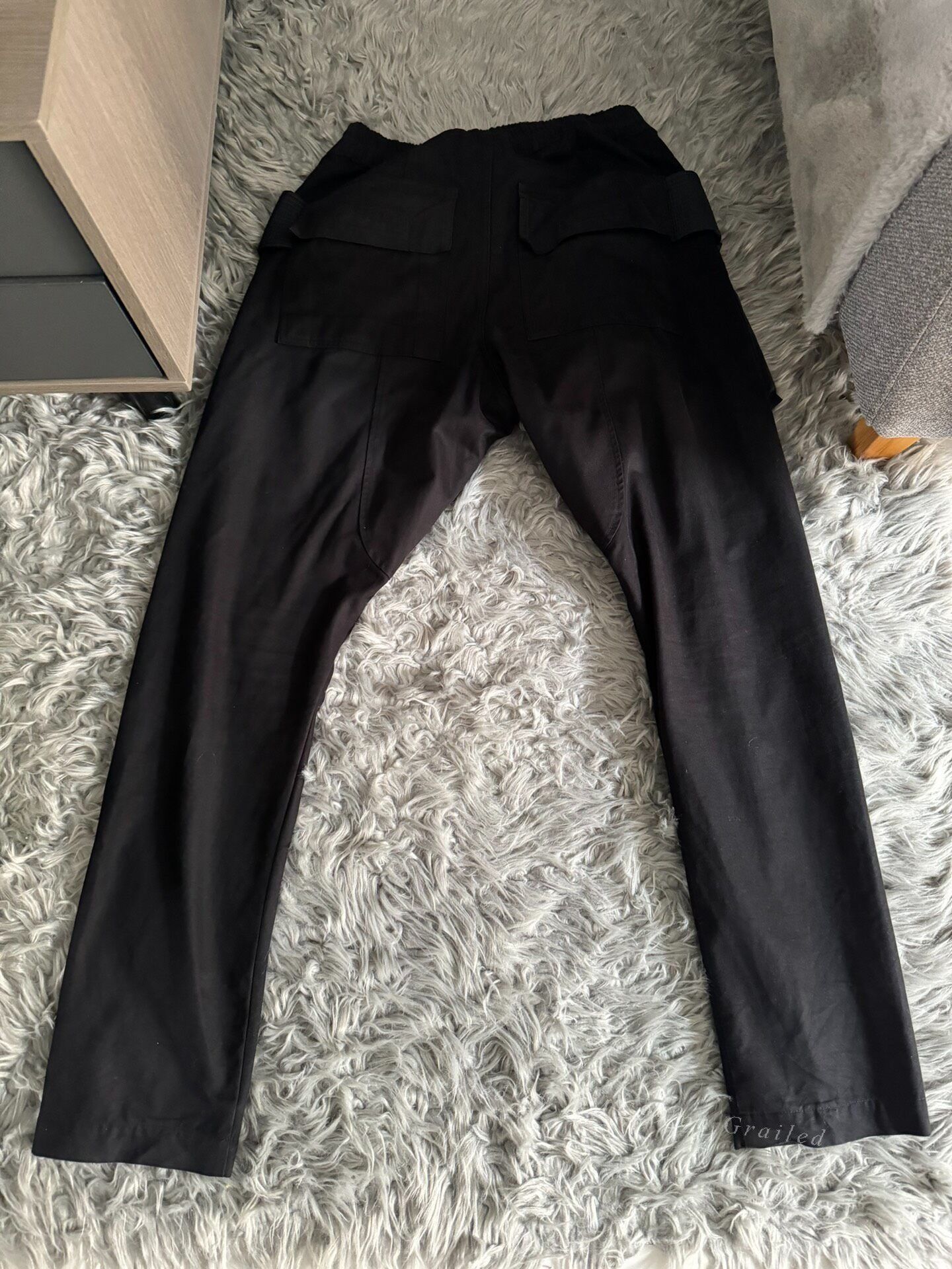 Rick Owens Rick Owens Black Suede Nylon Panel Pants Size ONE SIZE - 3 Thumbnail