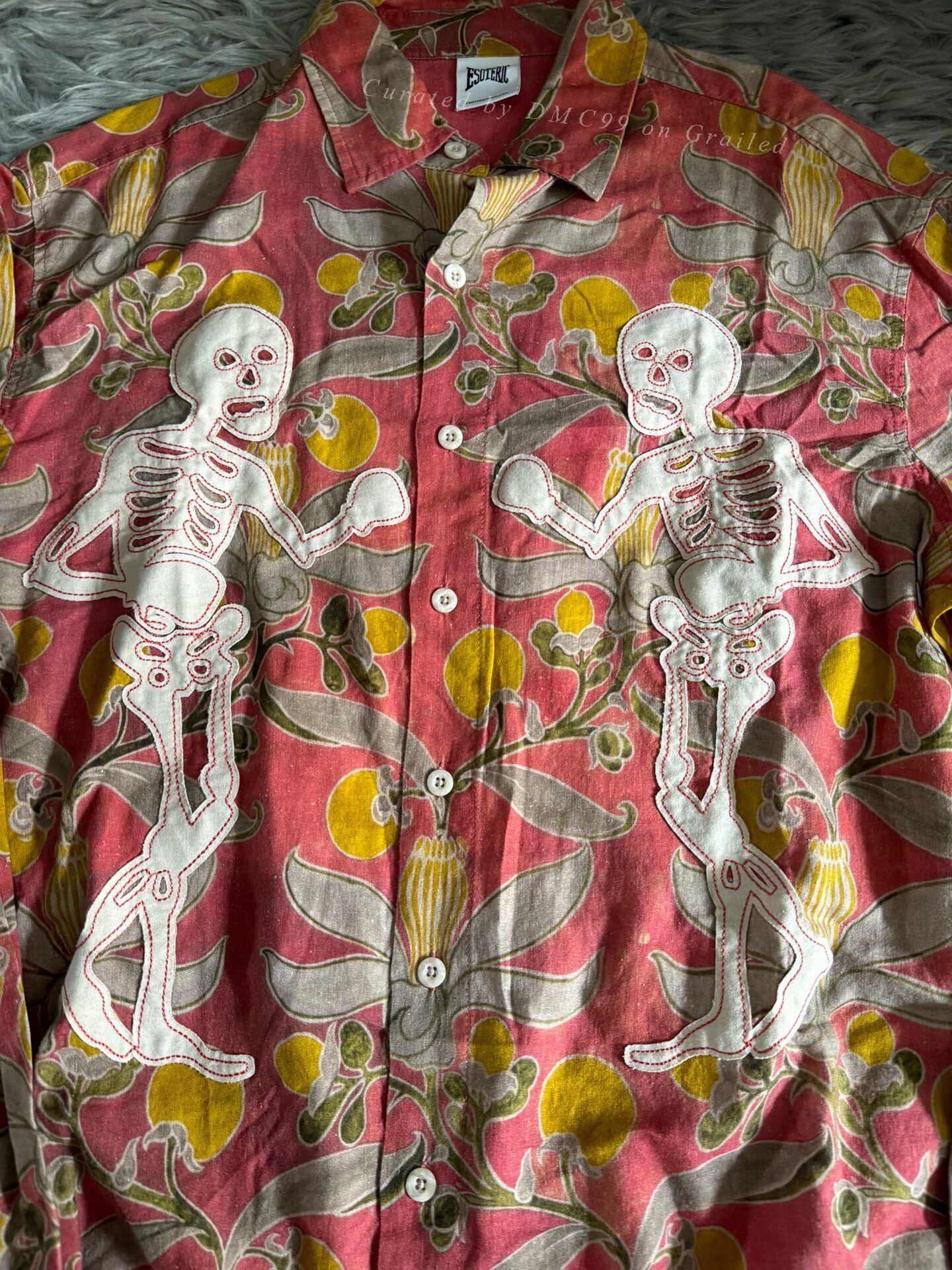 Vintage Hawaiian Skull Print Shirt Size US M / EU 48-50 / 2 - 2 Thumbnail