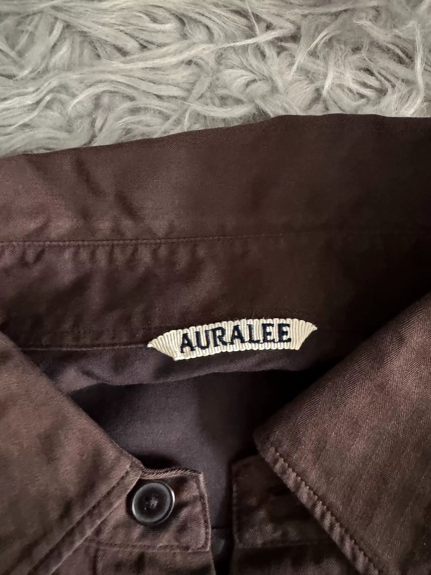 Auralee Auralee Brown Short-Sleeve Shirt Size US XL / EU 56 / 4 - 3 Thumbnail
