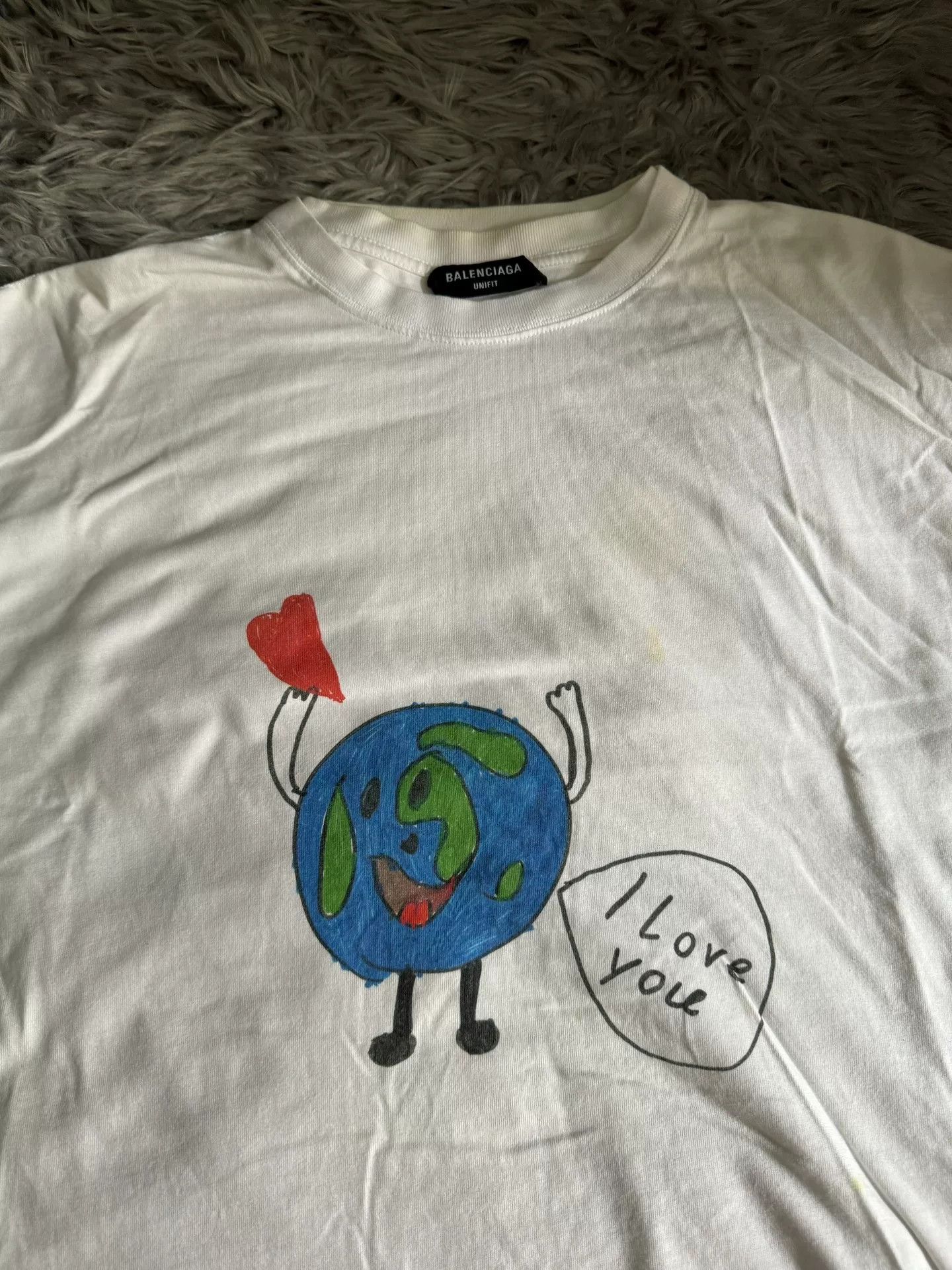 Balenciaga Balenciaga Cartoon Earth Short Sleeve Size XXS / US 00 / IT 34 - 2 Thumbnail