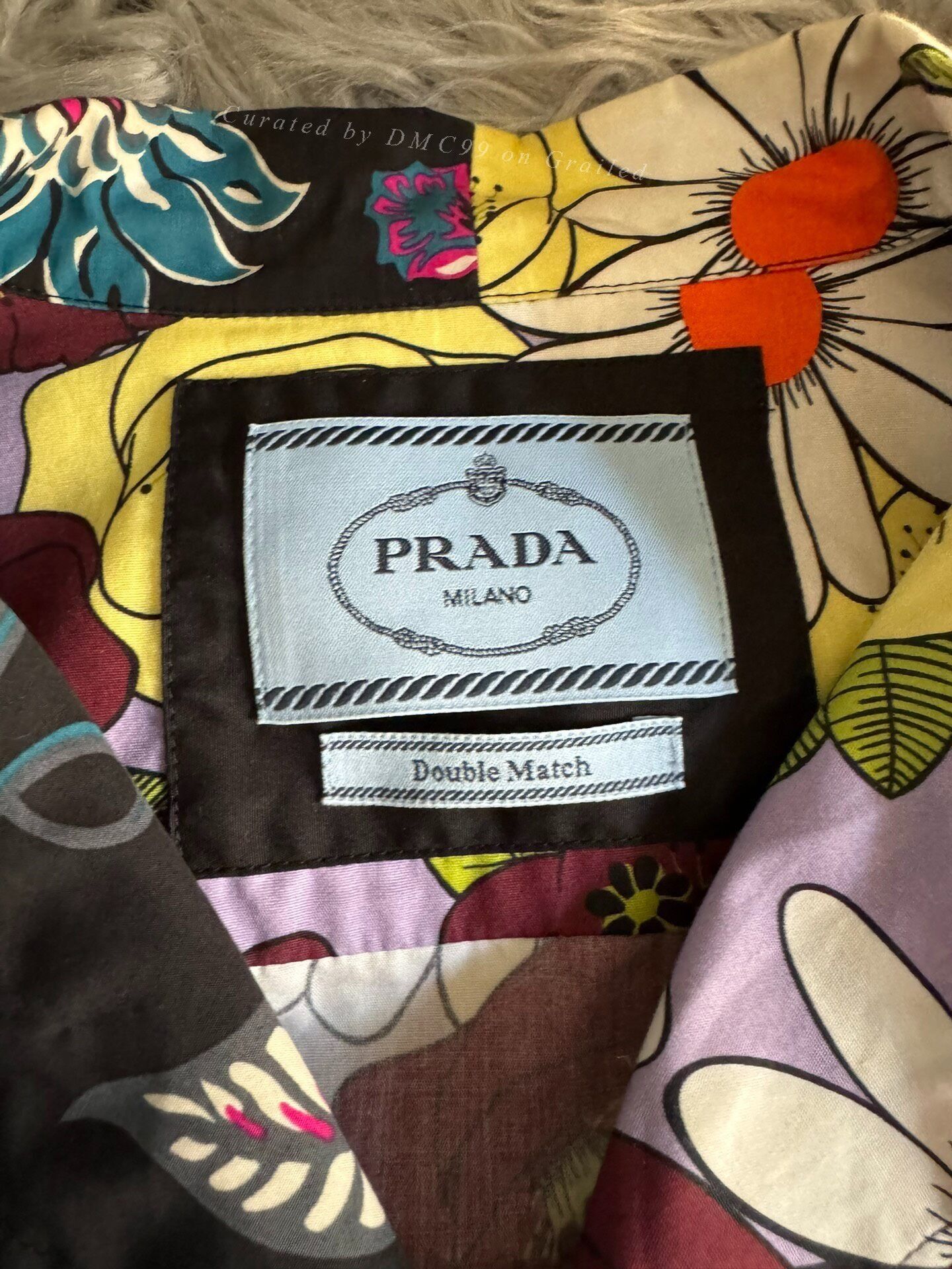 Prada Prada Bowling Short-Sleeve Patchwork Shirt Size US L / EU 52-54 / 3 - 3 Thumbnail