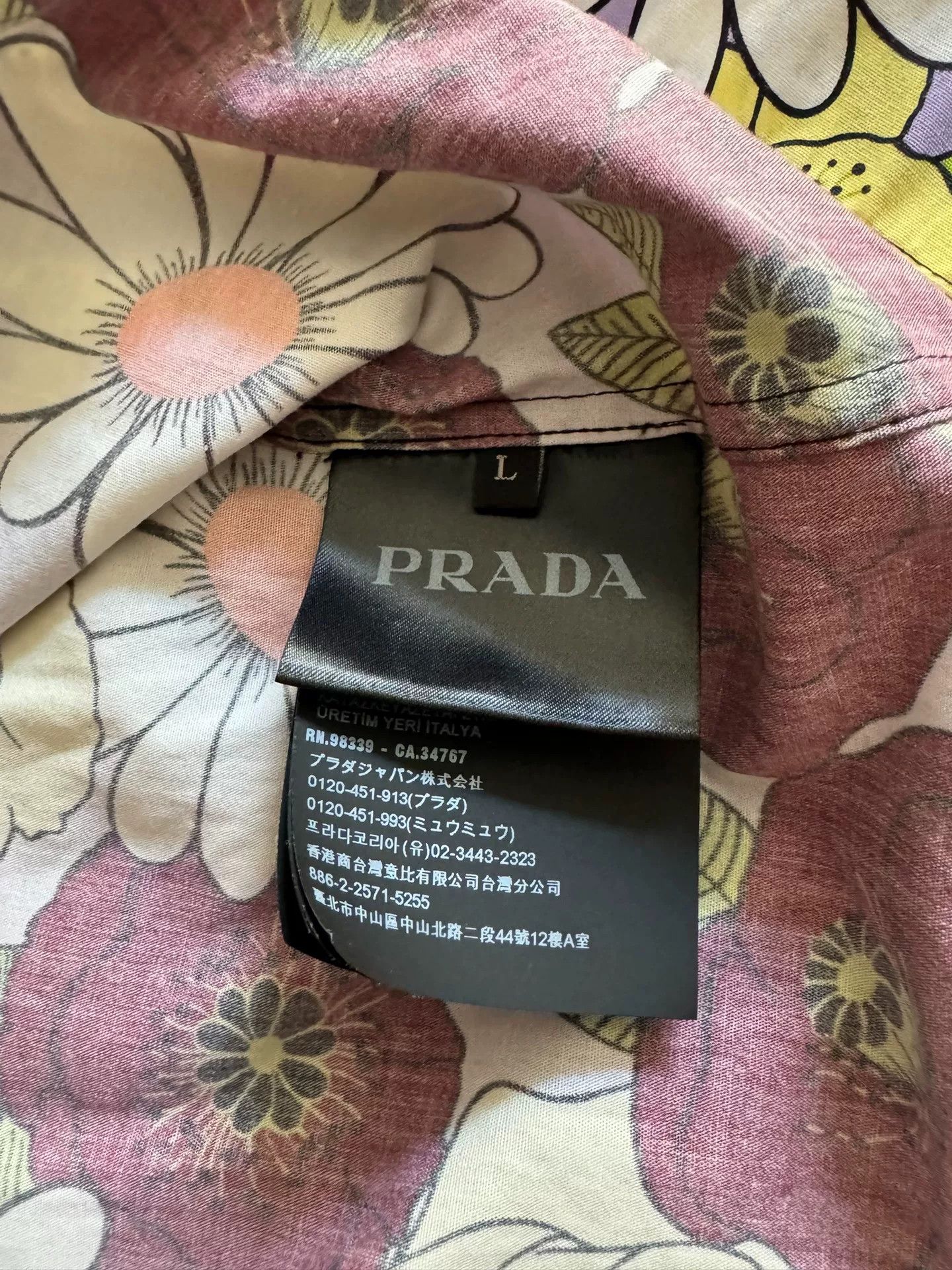 Prada Prada Bowling Short-Sleeve Patchwork Shirt Size US L / EU 52-54 / 3 - 4 Thumbnail