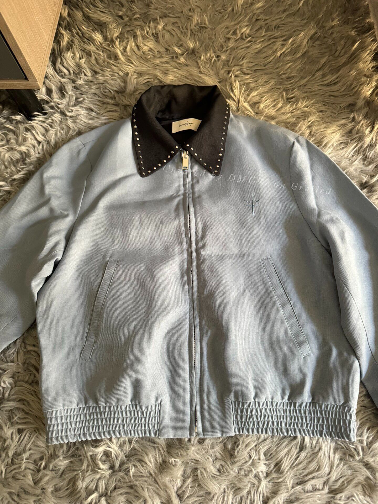 DEN IM by SIKI IM Second Layer Haze Blue Rivet Collar Jacket Size US M / EU 48-50 / 2 - 2 Thumbnail