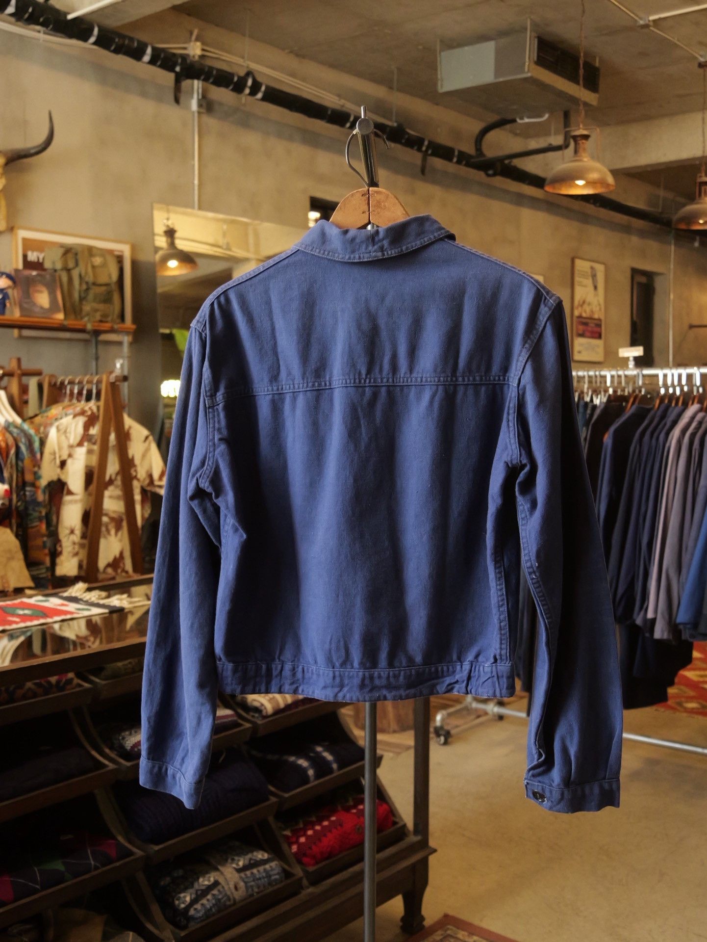 Vintage 60's French Cyclist Blue Jacket Size US M / EU 48-50 / 2 - 5 Thumbnail