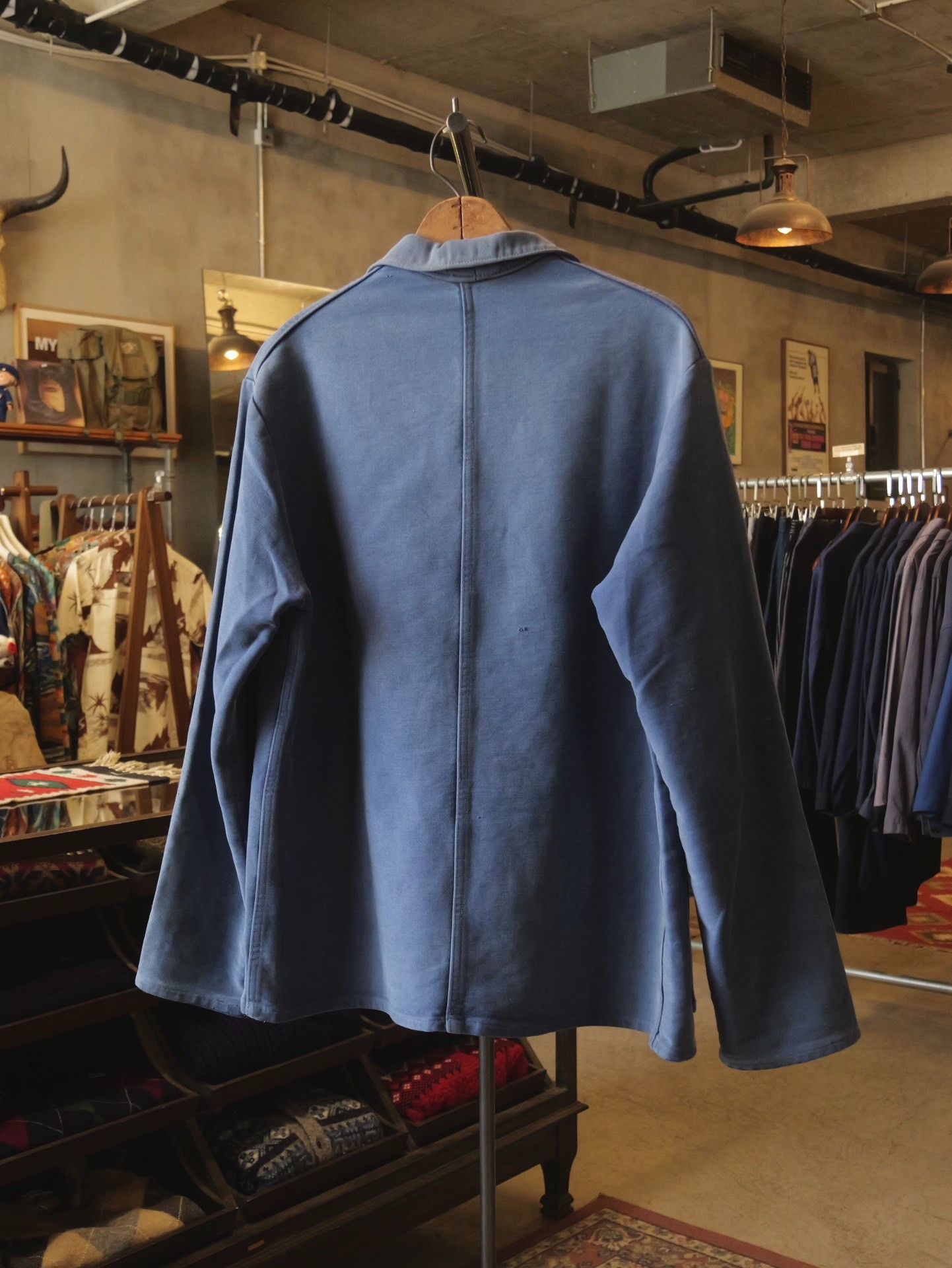 Vintage 60s-70s French Workwear Three-Pocket Jacket Size US L / EU 52-54 / 3 - 6 Thumbnail
