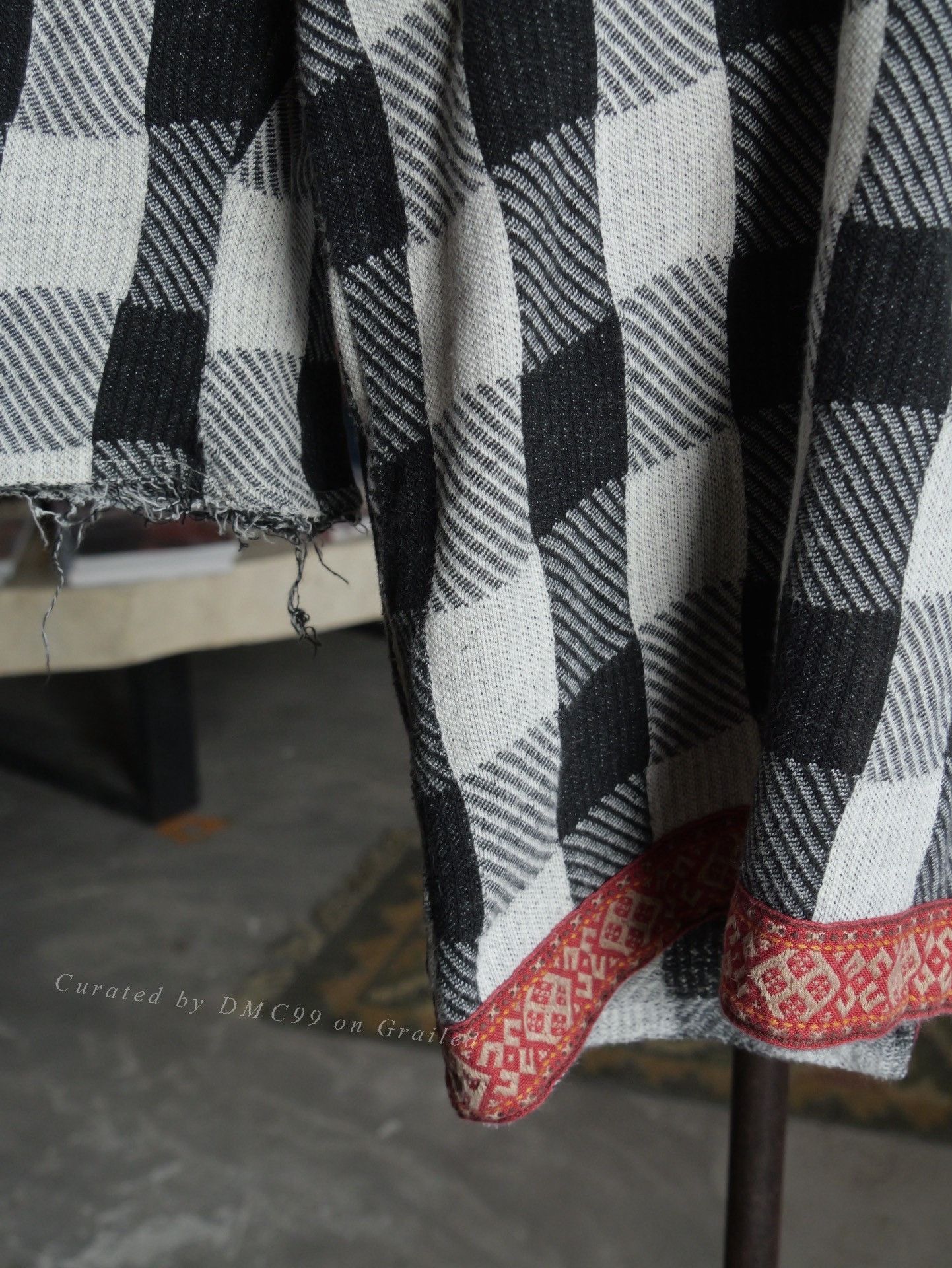 Kapital Kapital Black White Check Patchwork Raw Edge Top Size US XS / EU 42 / 0 - 3 Thumbnail