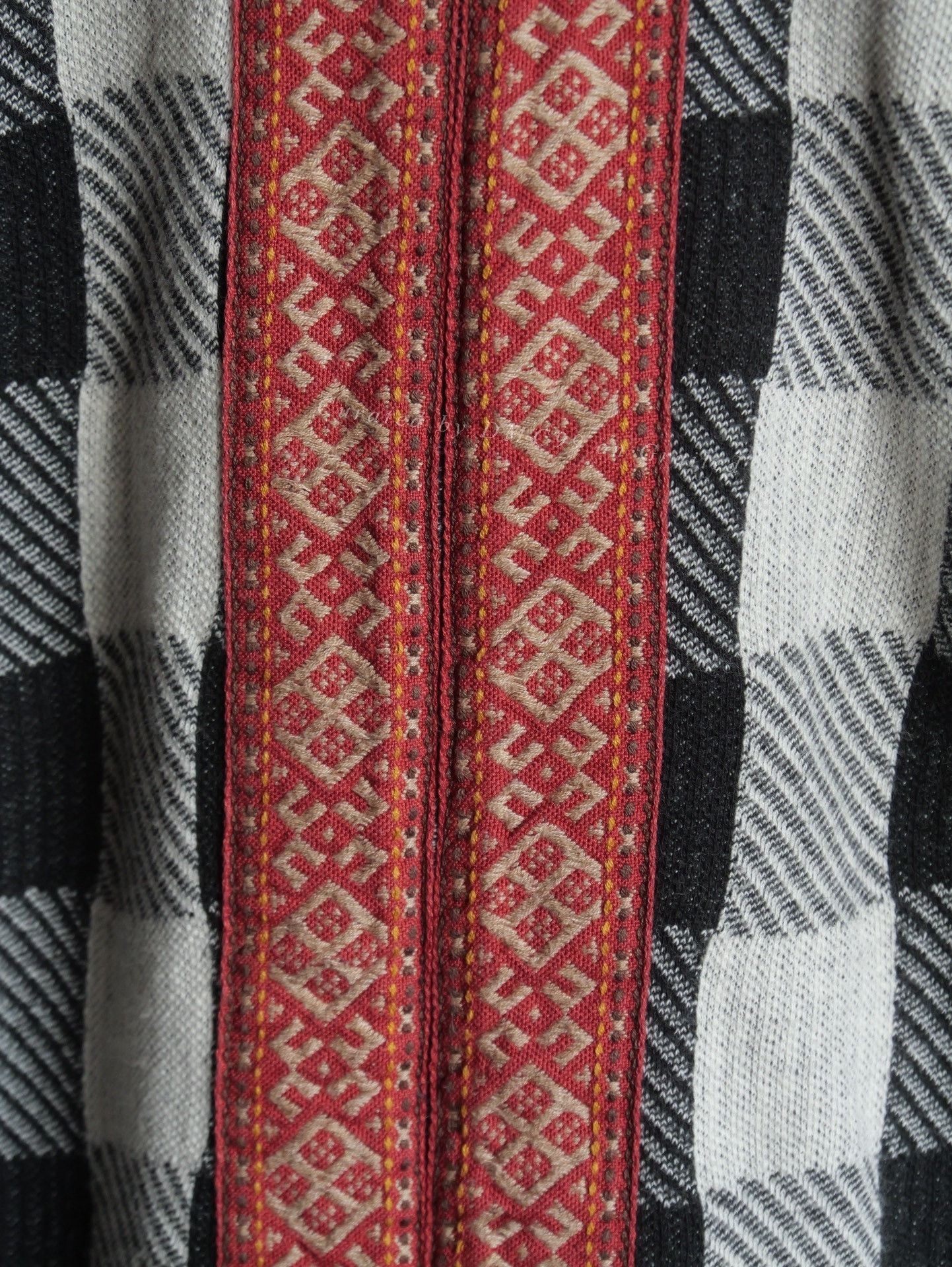 Kapital Kapital Black White Check Patchwork Raw Edge Top Size US XS / EU 42 / 0 - 7 Thumbnail
