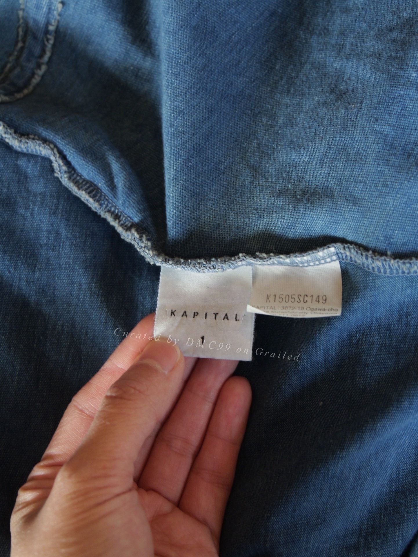 Kapital Kapital Indigo Dyed Frayed Top Size US S / EU 44-46 / 1 - 7 Thumbnail