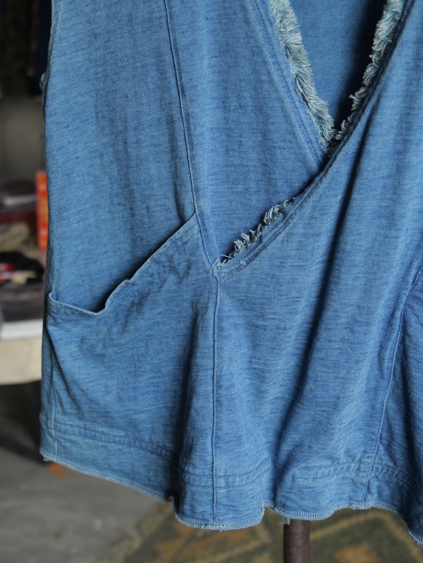 Kapital Kapital Indigo Dyed Frayed Top Size US S / EU 44-46 / 1 - 3 Thumbnail