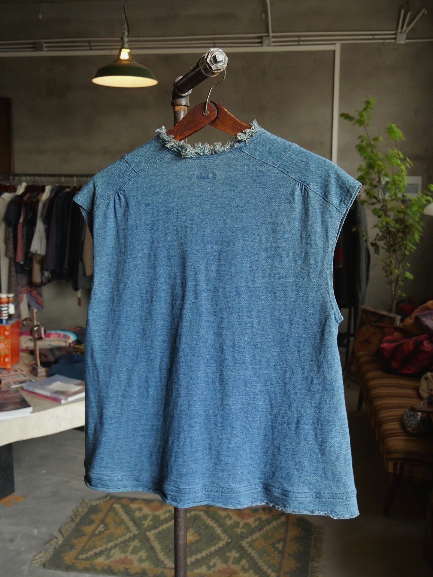 Kapital Kapital Indigo Dyed Frayed Top Size US S / EU 44-46 / 1 - 4 Thumbnail