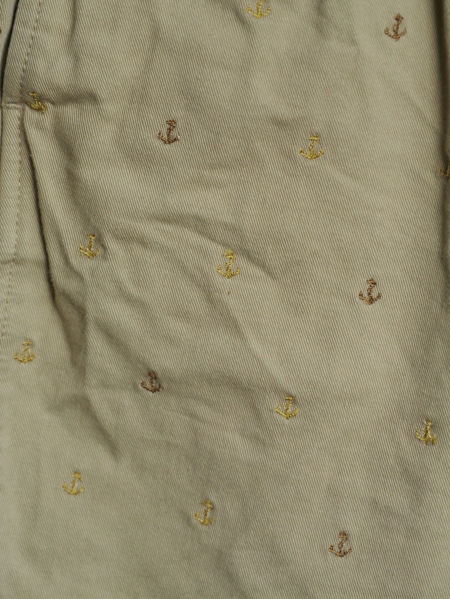 Kapital Kapital Khaki Anchor Embroidered Shorts Size US 26 / EU 42 - 3 Thumbnail