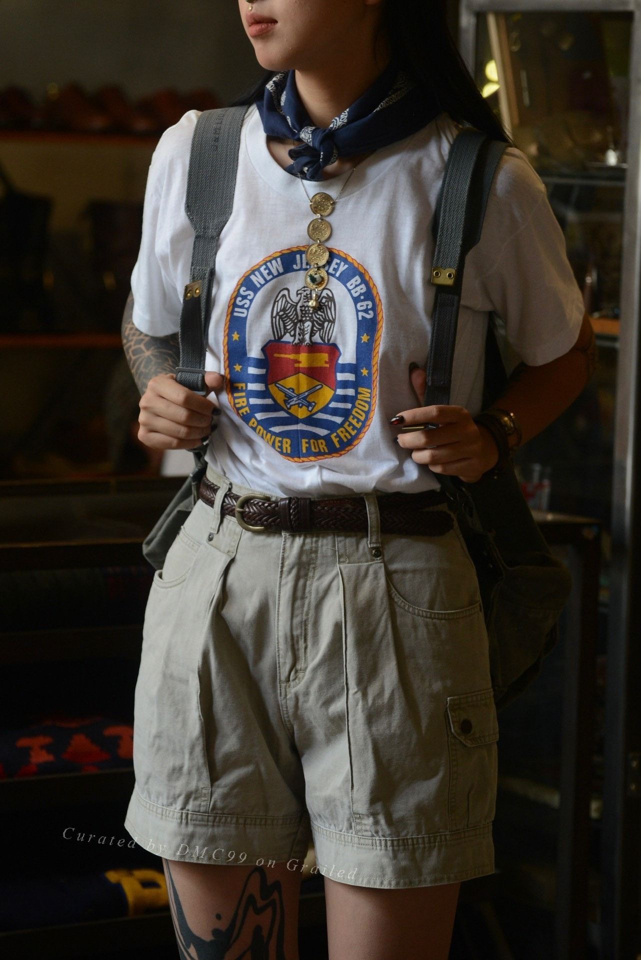 Vintage Vintage 90's USS New Jersey BB-62 Tee Size US L / EU 52-54 / 3 - 4 Thumbnail