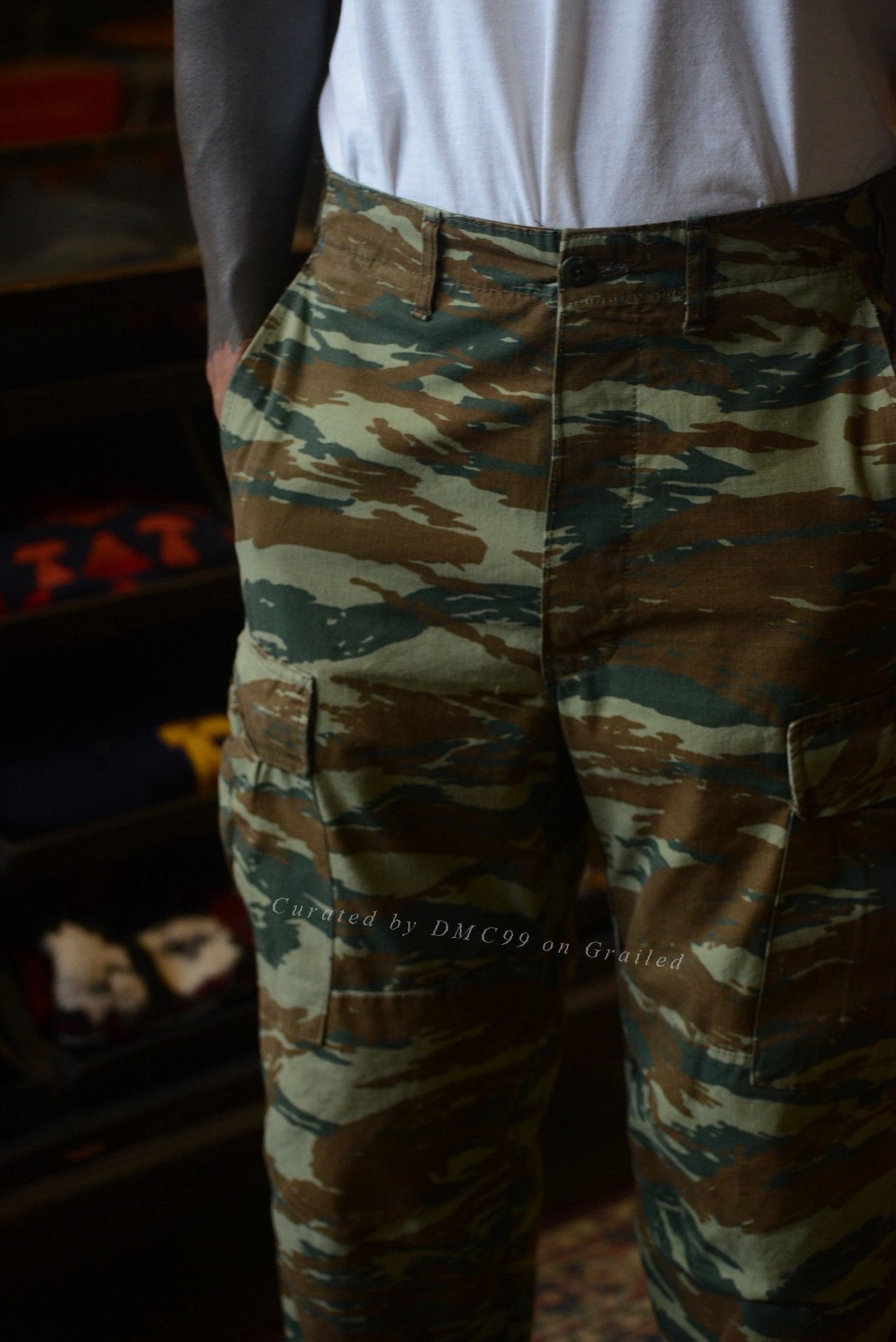 Vintage Vintage 00's Greek Army M71 Lizard Camo Pants Size US 33 - 4 Thumbnail