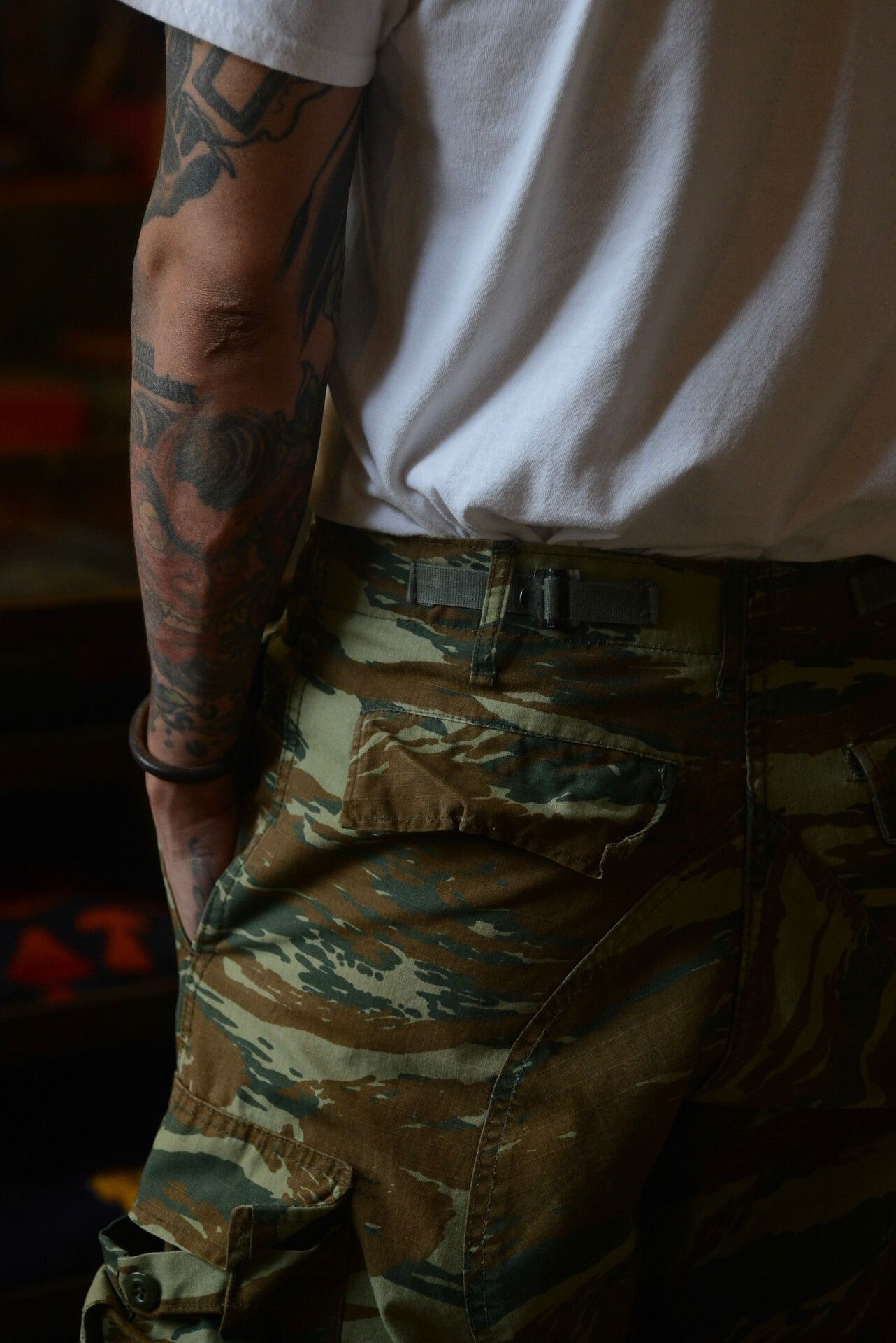 Vintage Vintage 00's Greek Army M71 Lizard Camo Pants Size US 33 - 5 Thumbnail