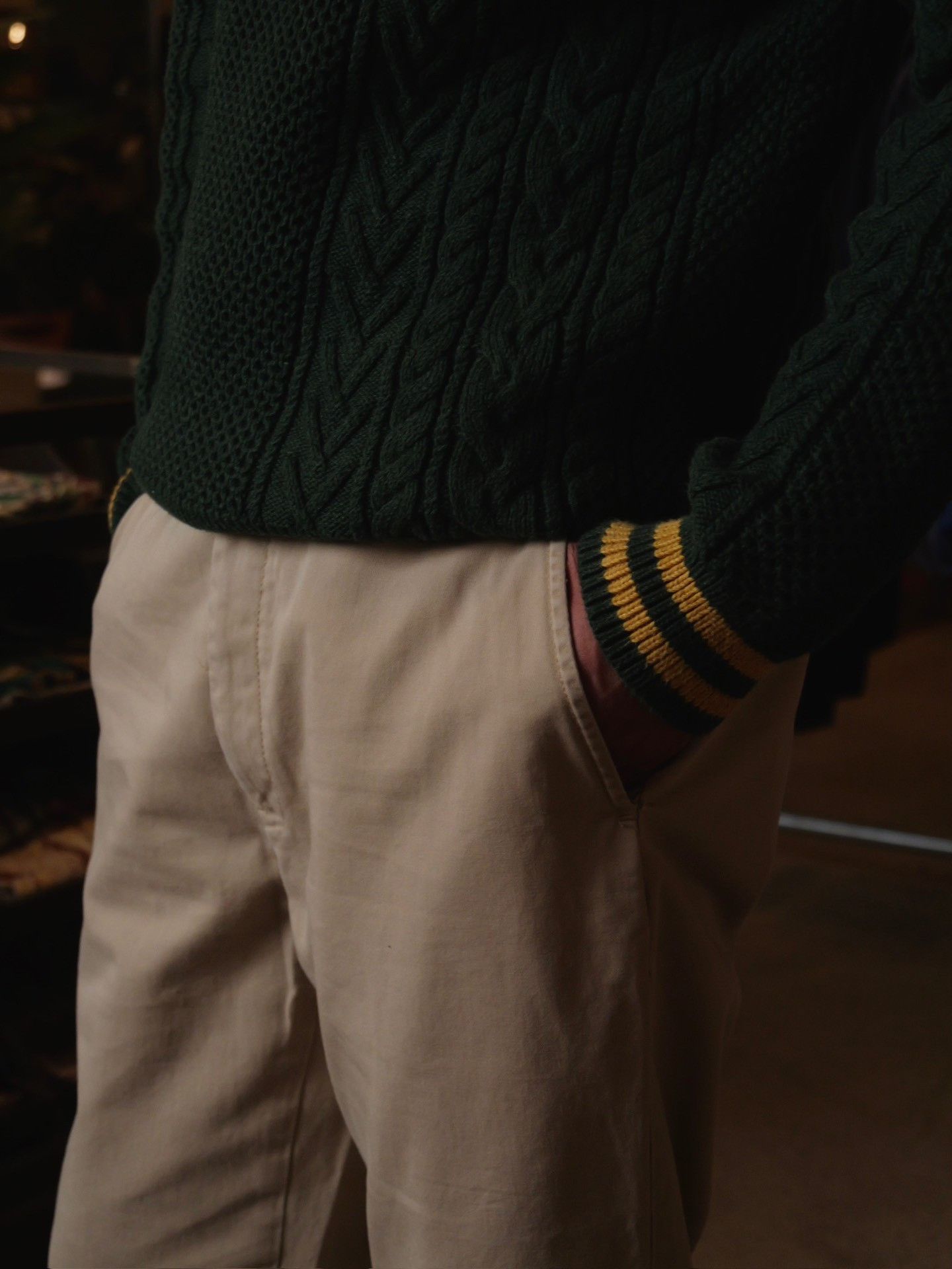 Polo Ralph Lauren Ralph Lauren Chunky Knit Colorblock Crewneck Sweater Size US L / EU 52-54 / 3 - 5 Thumbnail