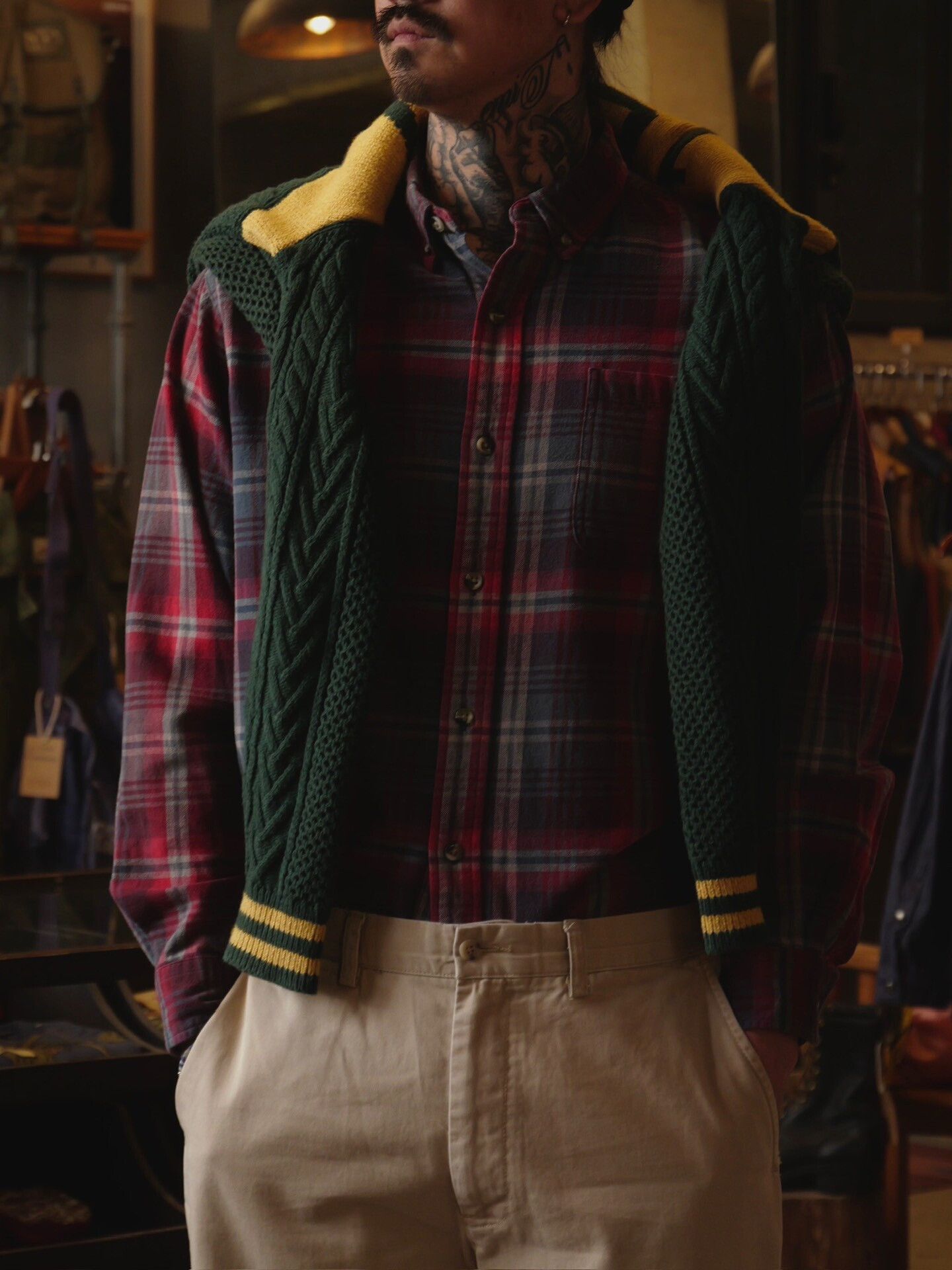 Polo Ralph Lauren Ralph Lauren Chunky Knit Colorblock Crewneck Sweater Size US L / EU 52-54 / 3 - 4 Thumbnail