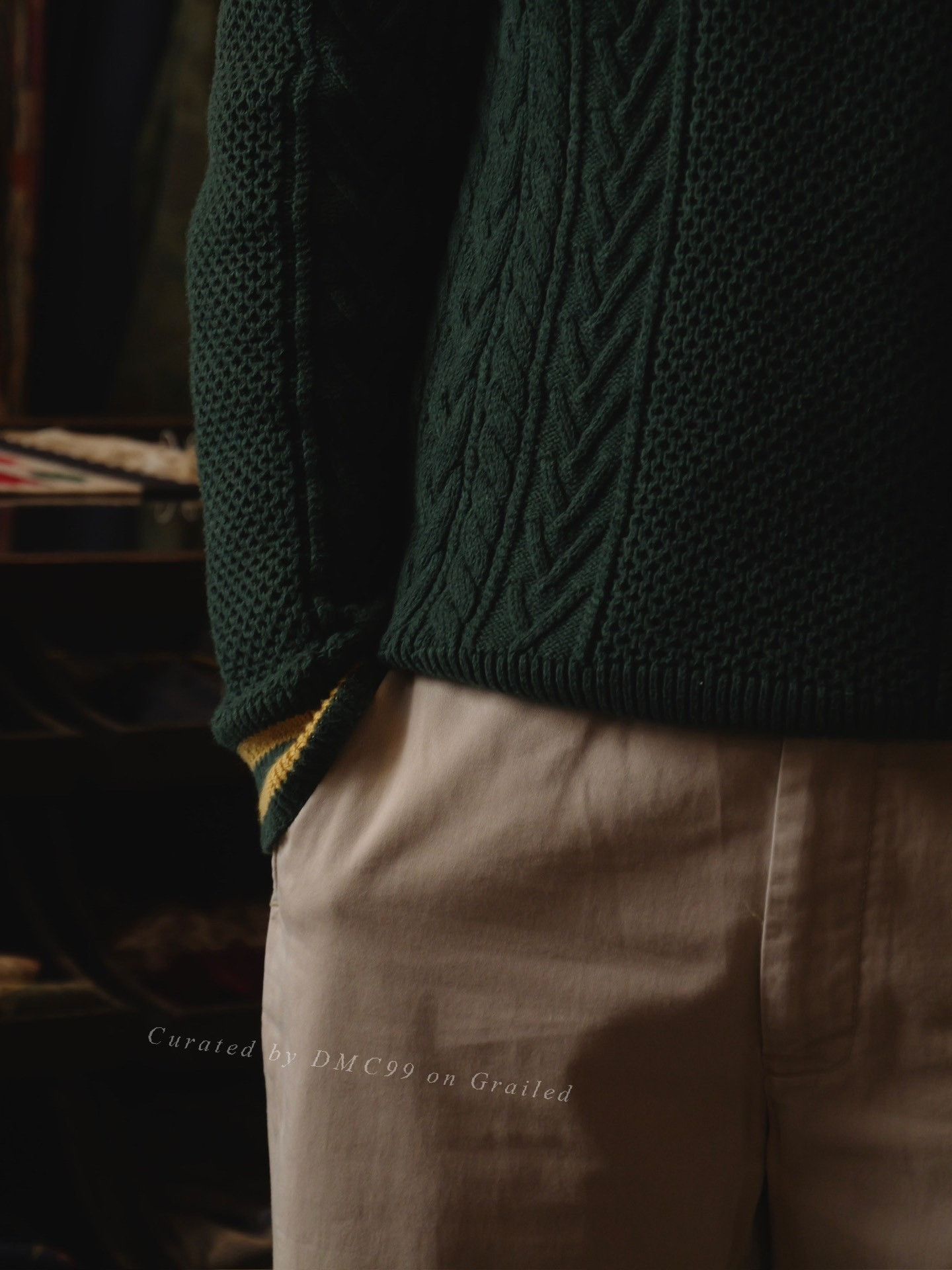 Polo Ralph Lauren Ralph Lauren Chunky Knit Colorblock Crewneck Sweater Size US L / EU 52-54 / 3 - 6 Thumbnail