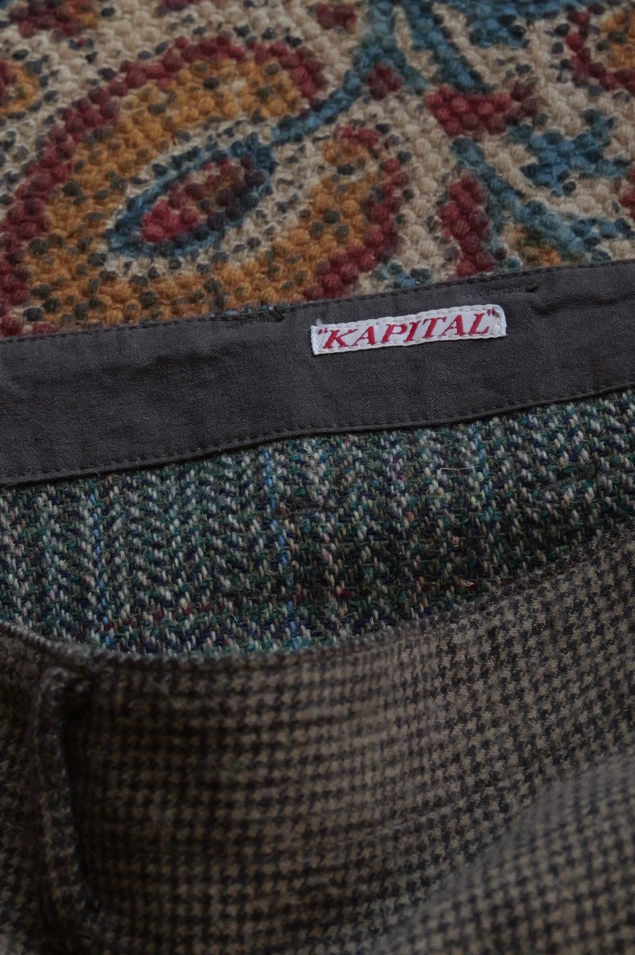 Kapital Kapital Tweed Patchwork Long Skirt Size 30" / US 8 / IT 44 - 7 Thumbnail