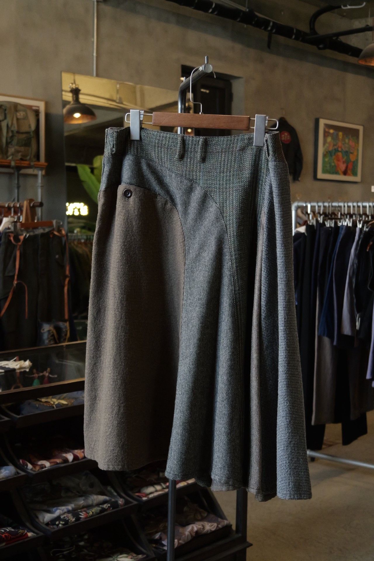 Kapital Kapital Tweed Patchwork Long Skirt Size 30" / US 8 / IT 44 - 5 Thumbnail
