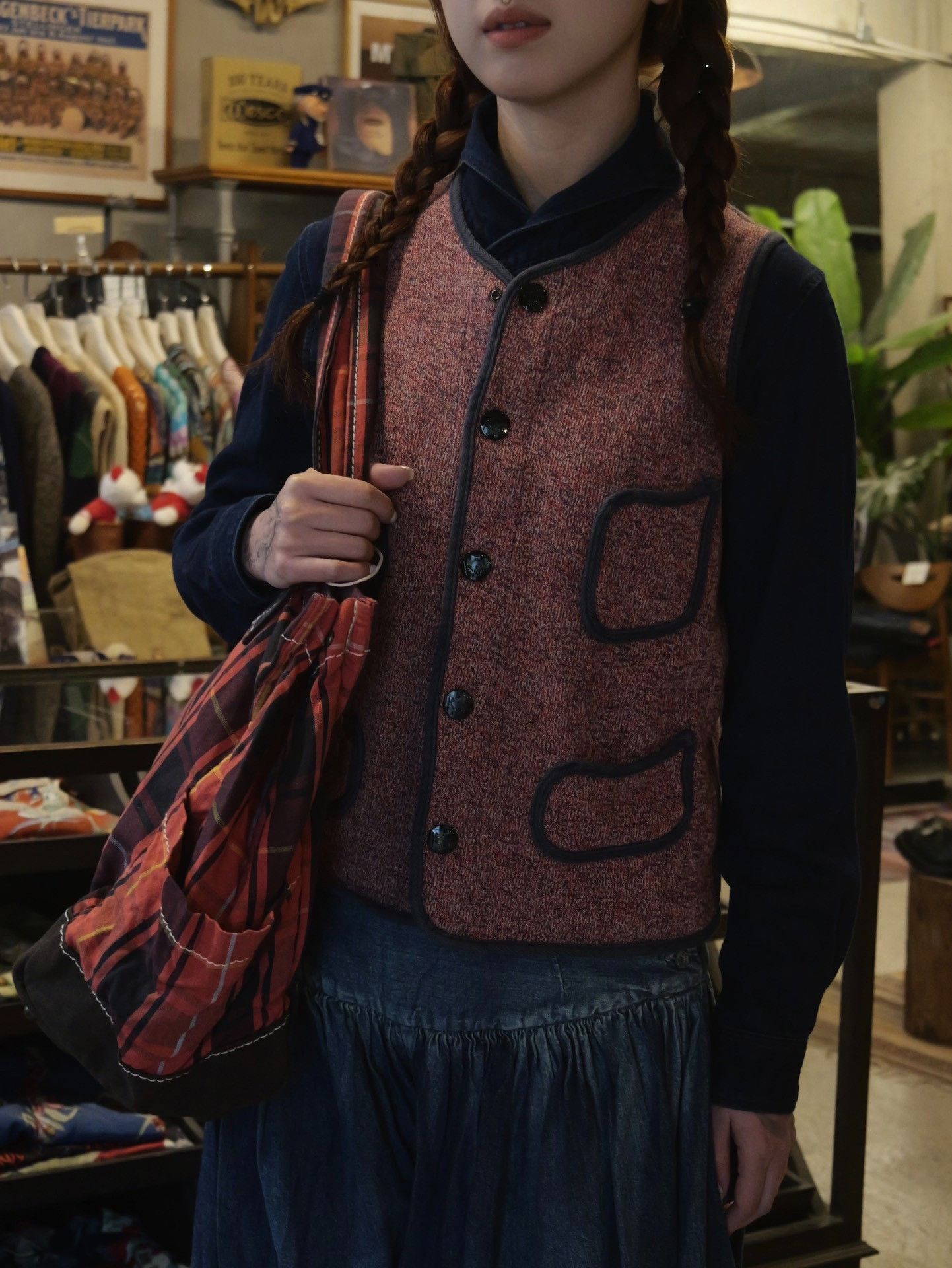 Kapital Kapital Four-Pocket Snap Button Vest Size S / US 4 / IT 40 - 2 Thumbnail