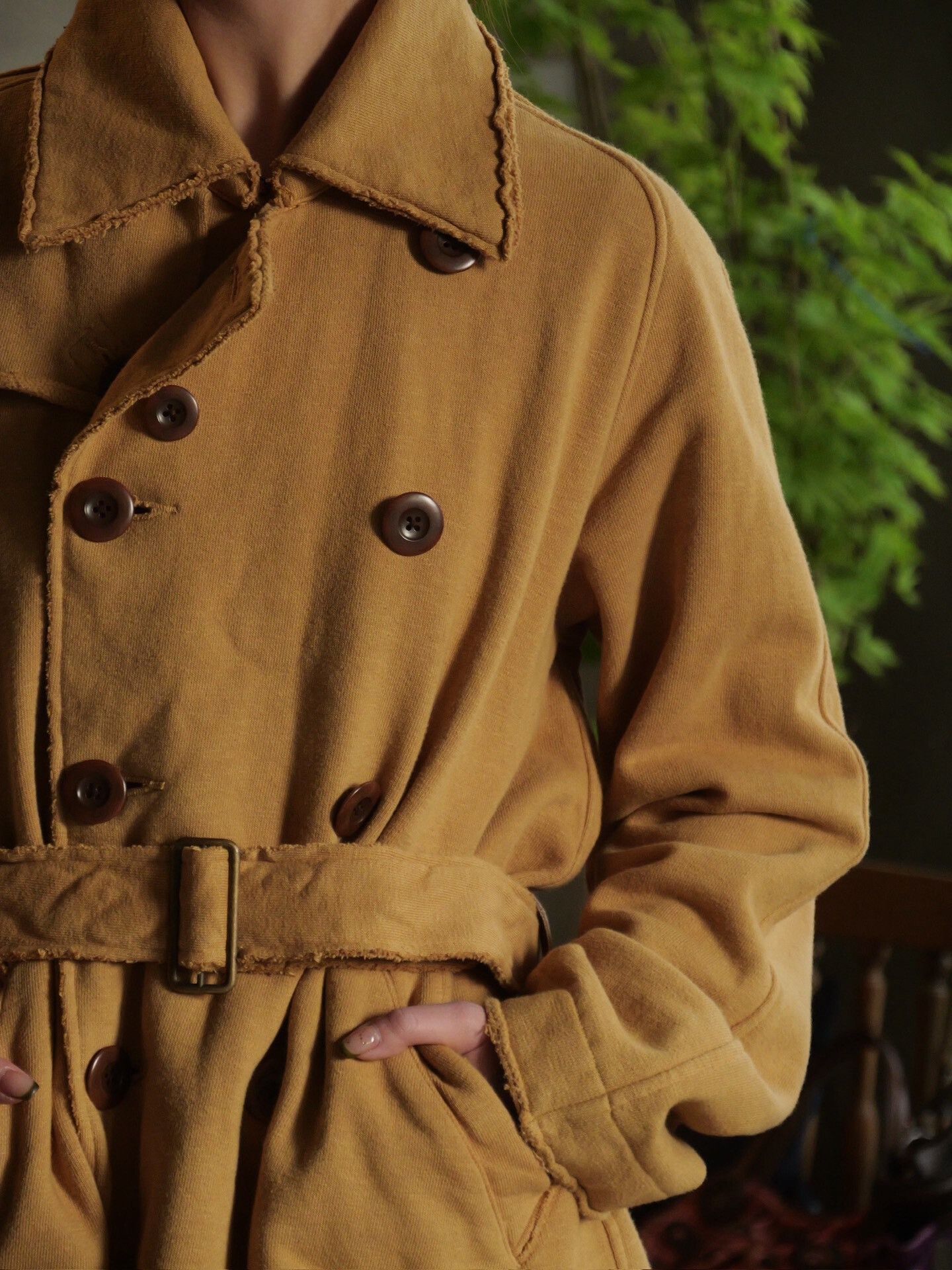 Kapital Kapital Ginger Yellow Double-Breasted Trench Coat Size M / US 6-8 / IT 42-44 - 3 Thumbnail